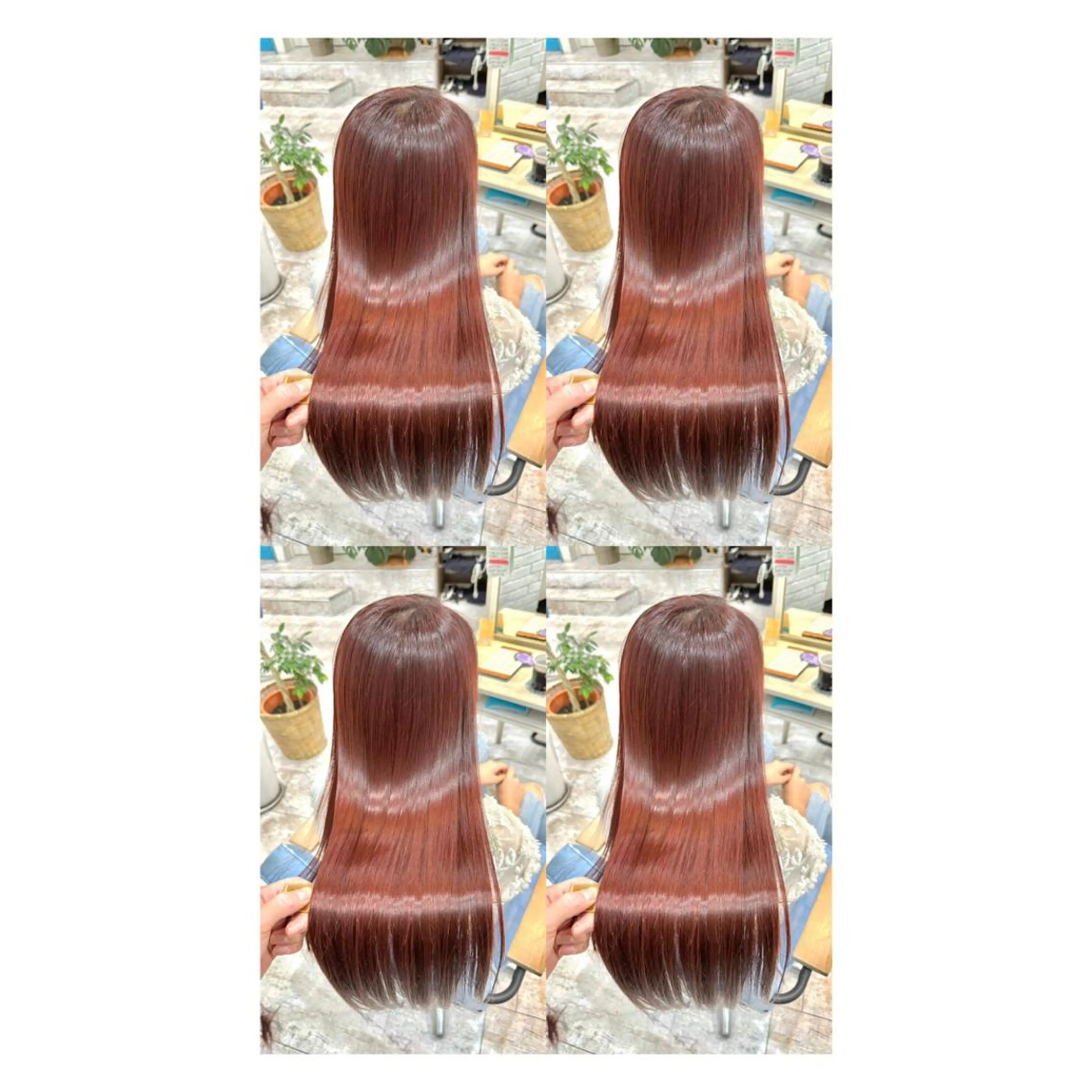 ロング カラー 透明感カラー 髪質改善 縮毛矯正 トリートメント カット ヘアカラー トリートメント 店長✨レイヤー✖️ 髪質改善✖️韓国ヘアのヘアスタイル