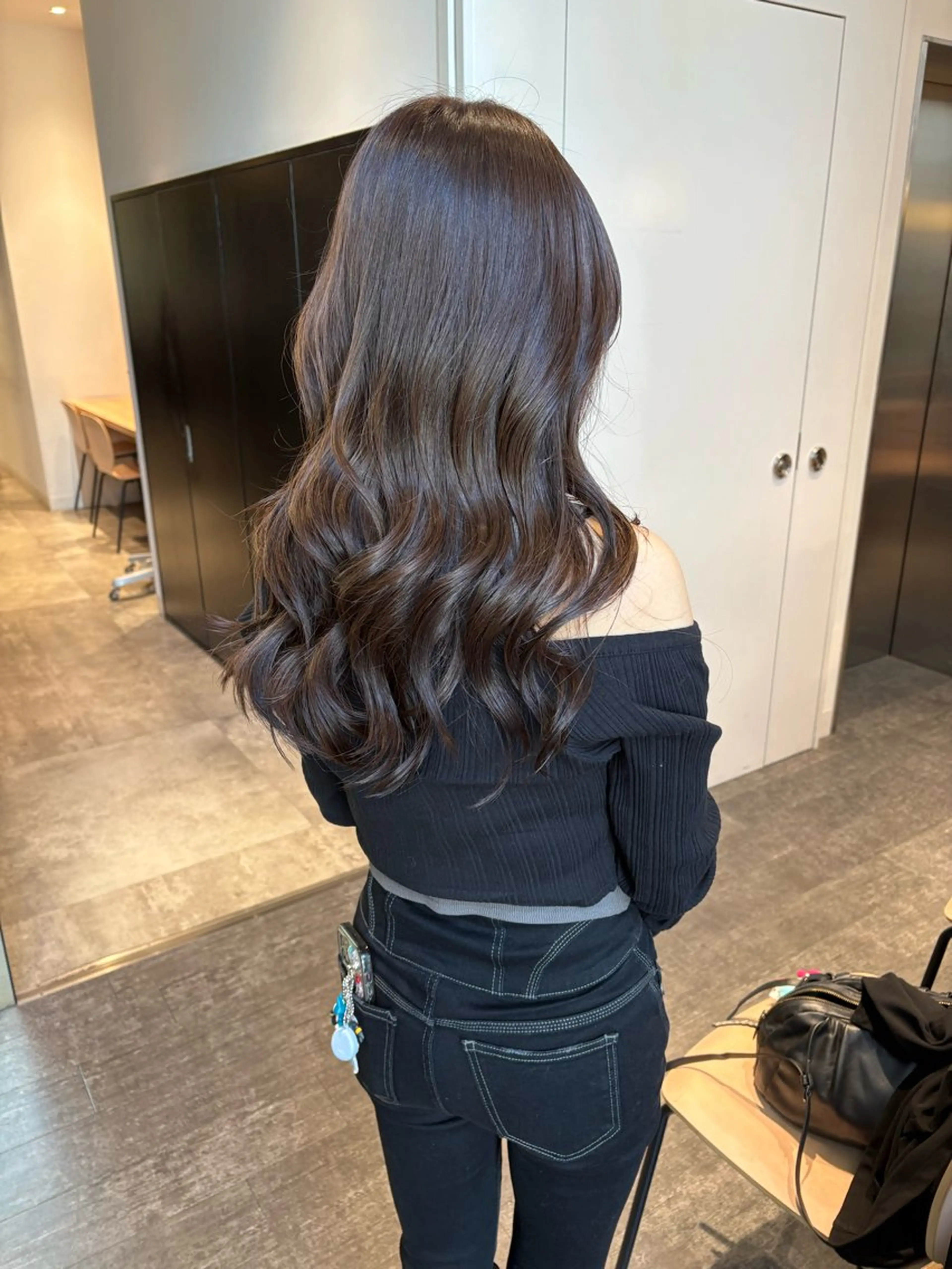 ロング カラー レイヤーカット カット ヘアカラー mao | 柔らか艶カラー🫧のヘアスタイル