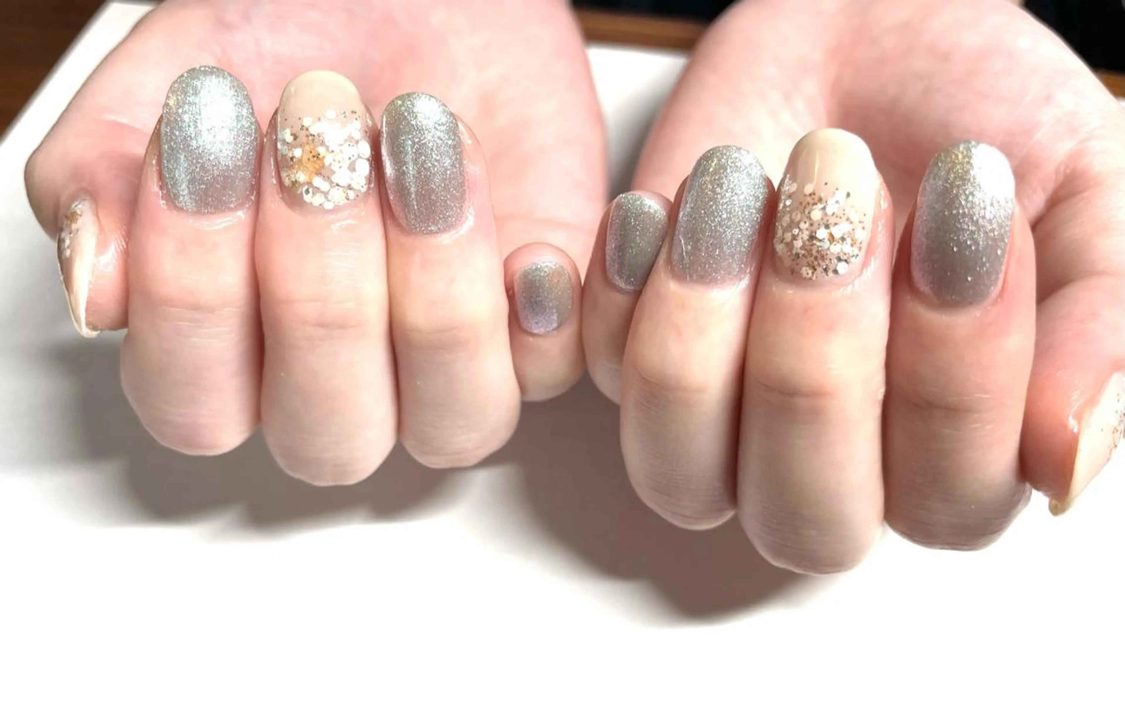 ネイル マグネットネイル 夏ネイル le_rire _nailのネイルデザイン