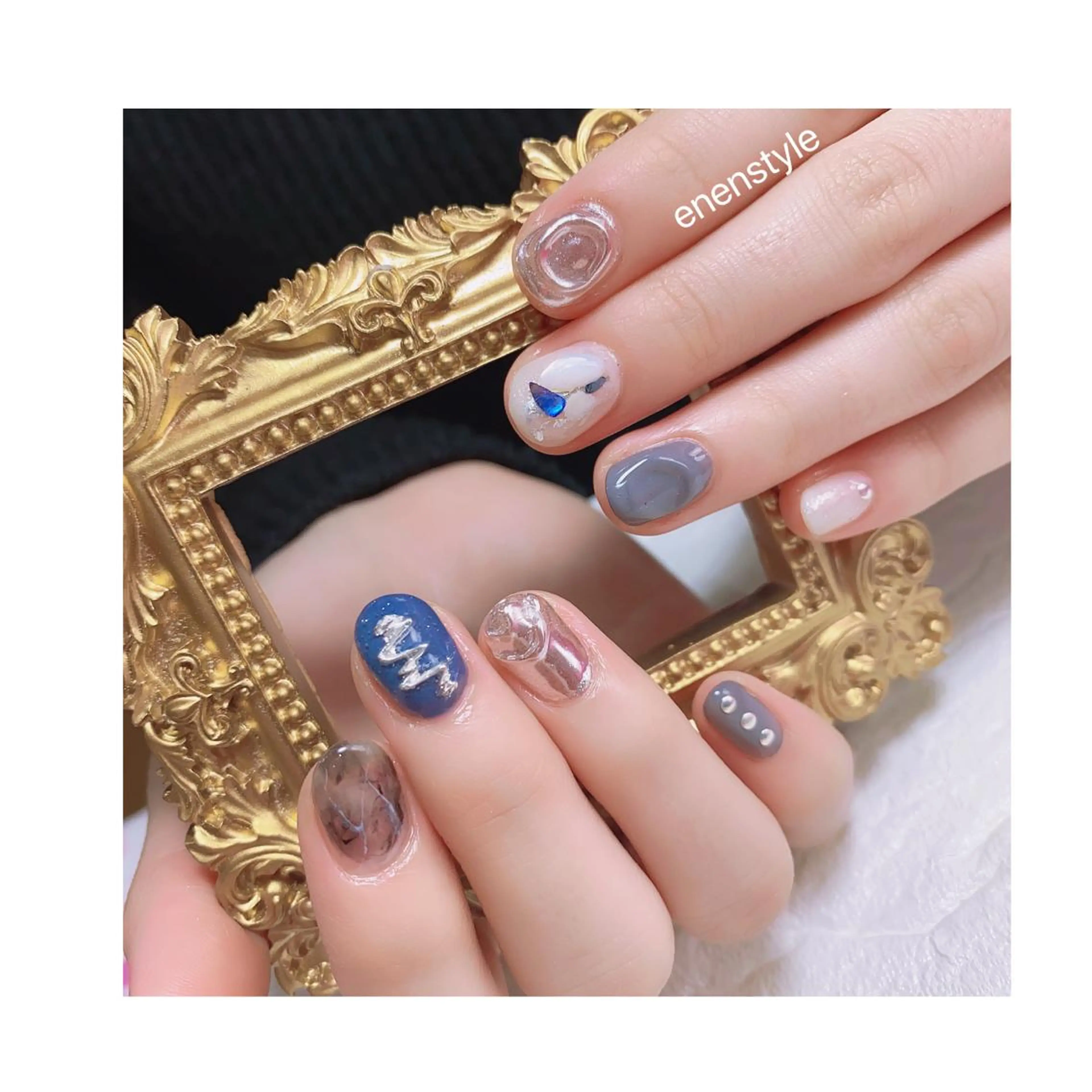 ショート ネイル ジェルネイル ニュアンスネイル オフィスネイル ワンカラーネイル パラジェル 👑enen style👑のネイルデザイン
