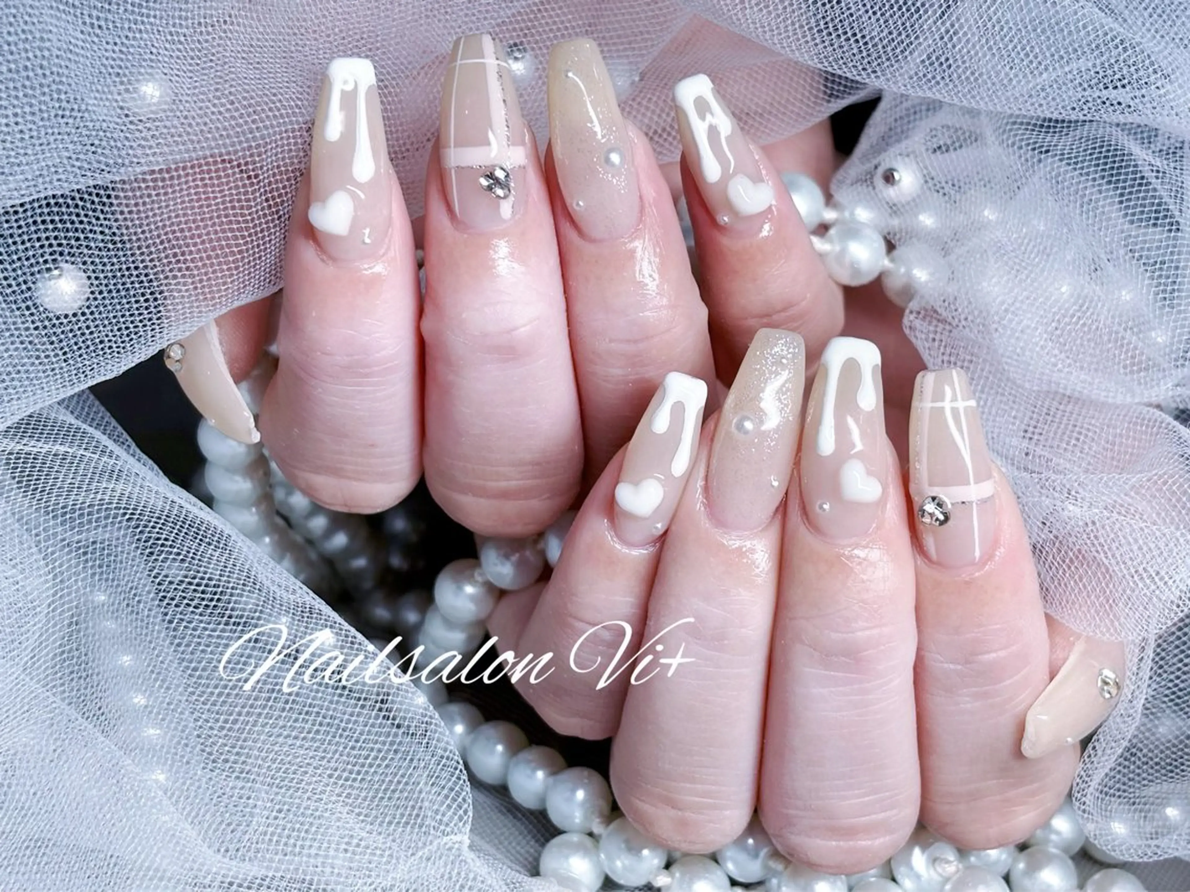 ネイル ハンドネイル Nailsalon Vi+ももか🩷のネイルデザイン