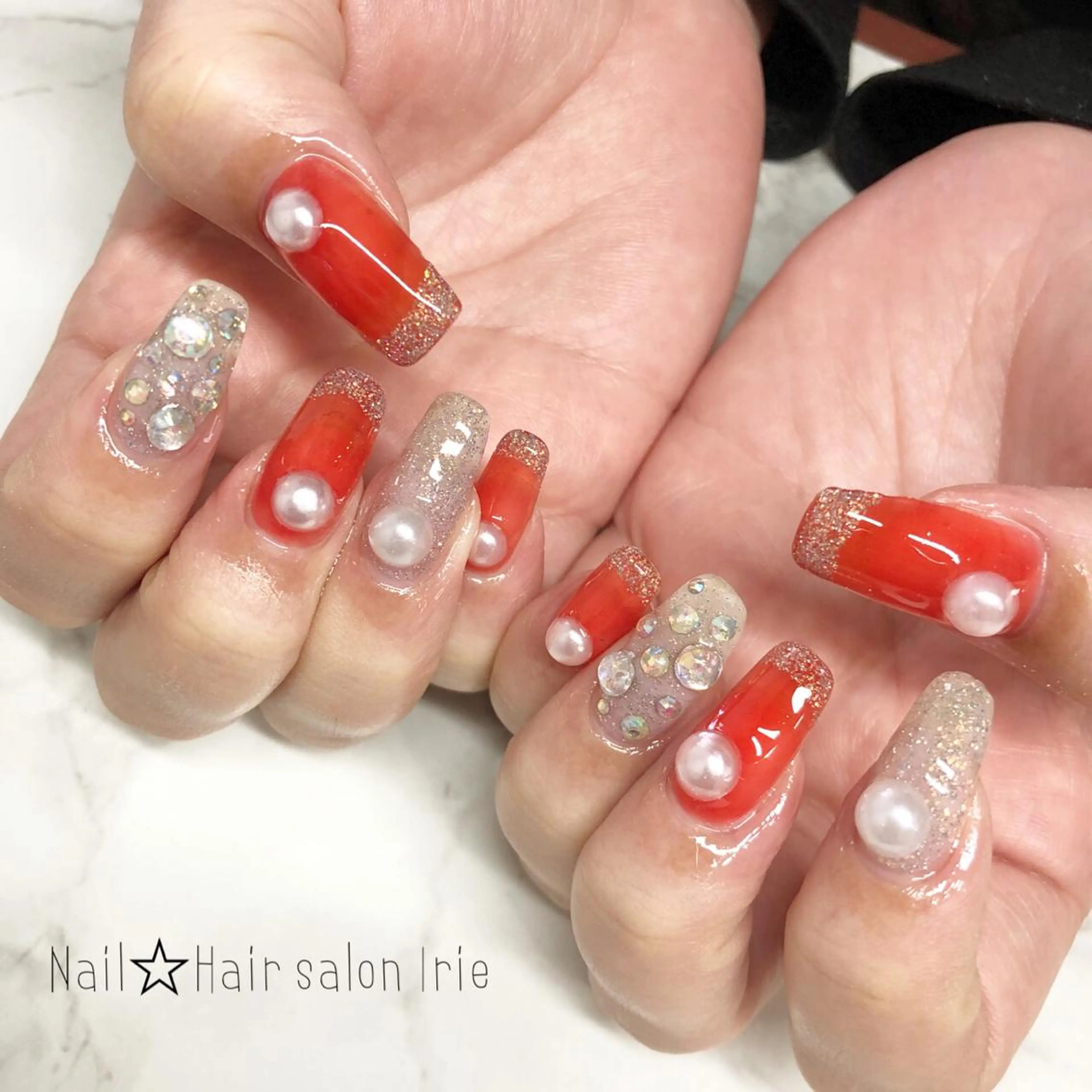 ネイル ハンドネイル Hair salon Irie所属・與儀 知佳のネイルデザイン