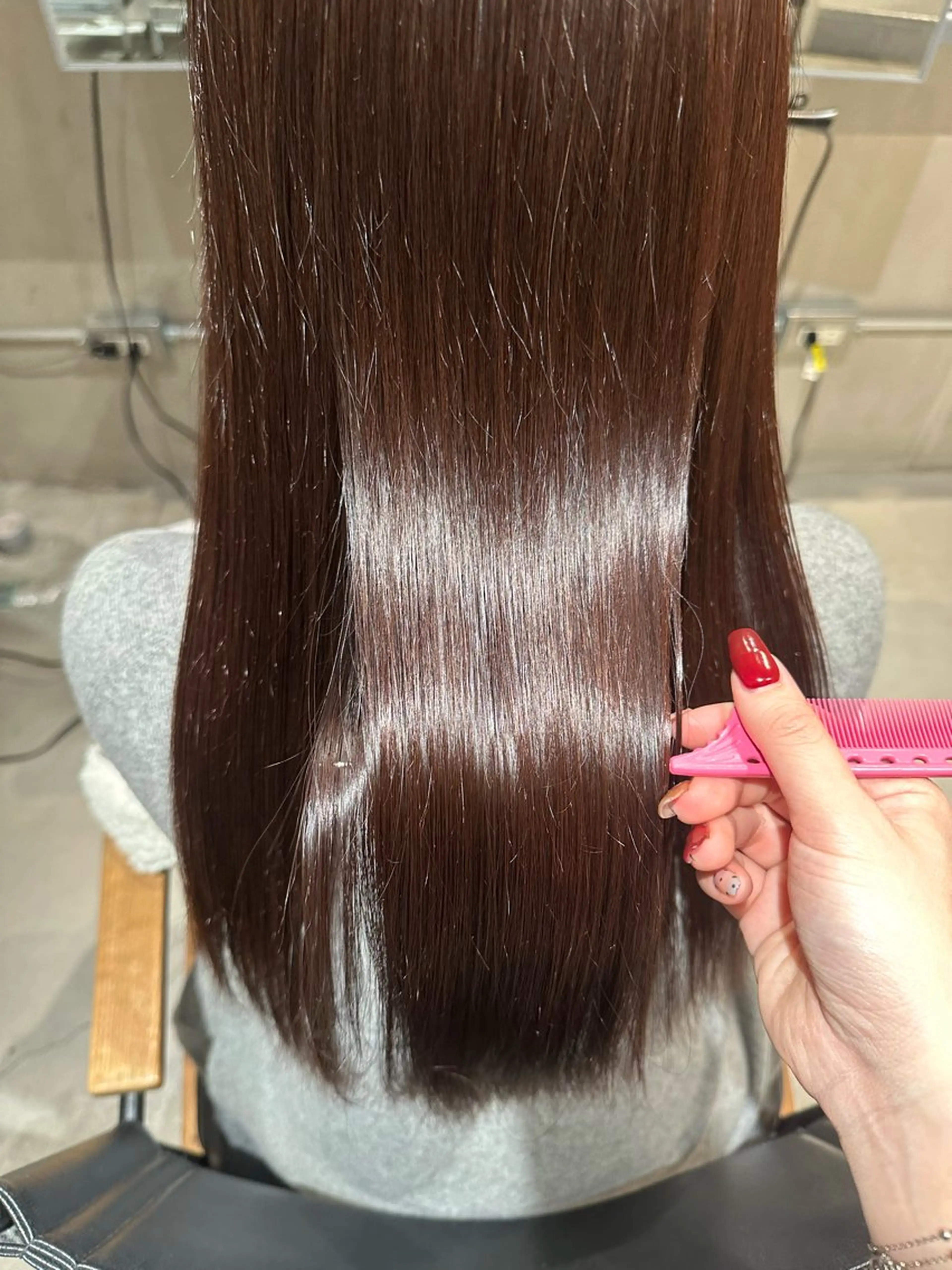 ロング 縮毛矯正 ながたに あやか🎀のヘアスタイル