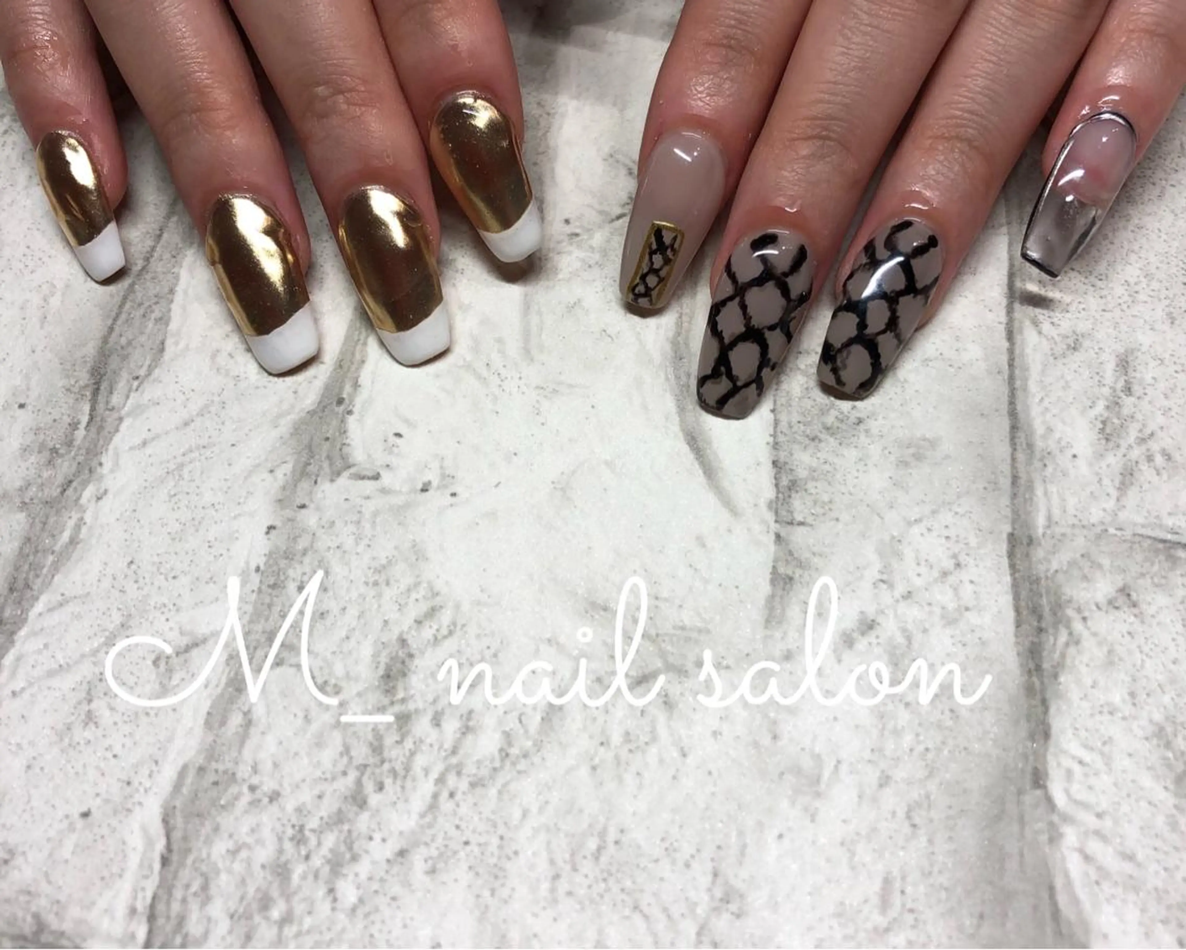 ネイル スカルプネイル M_ nail salonのネイルデザイン