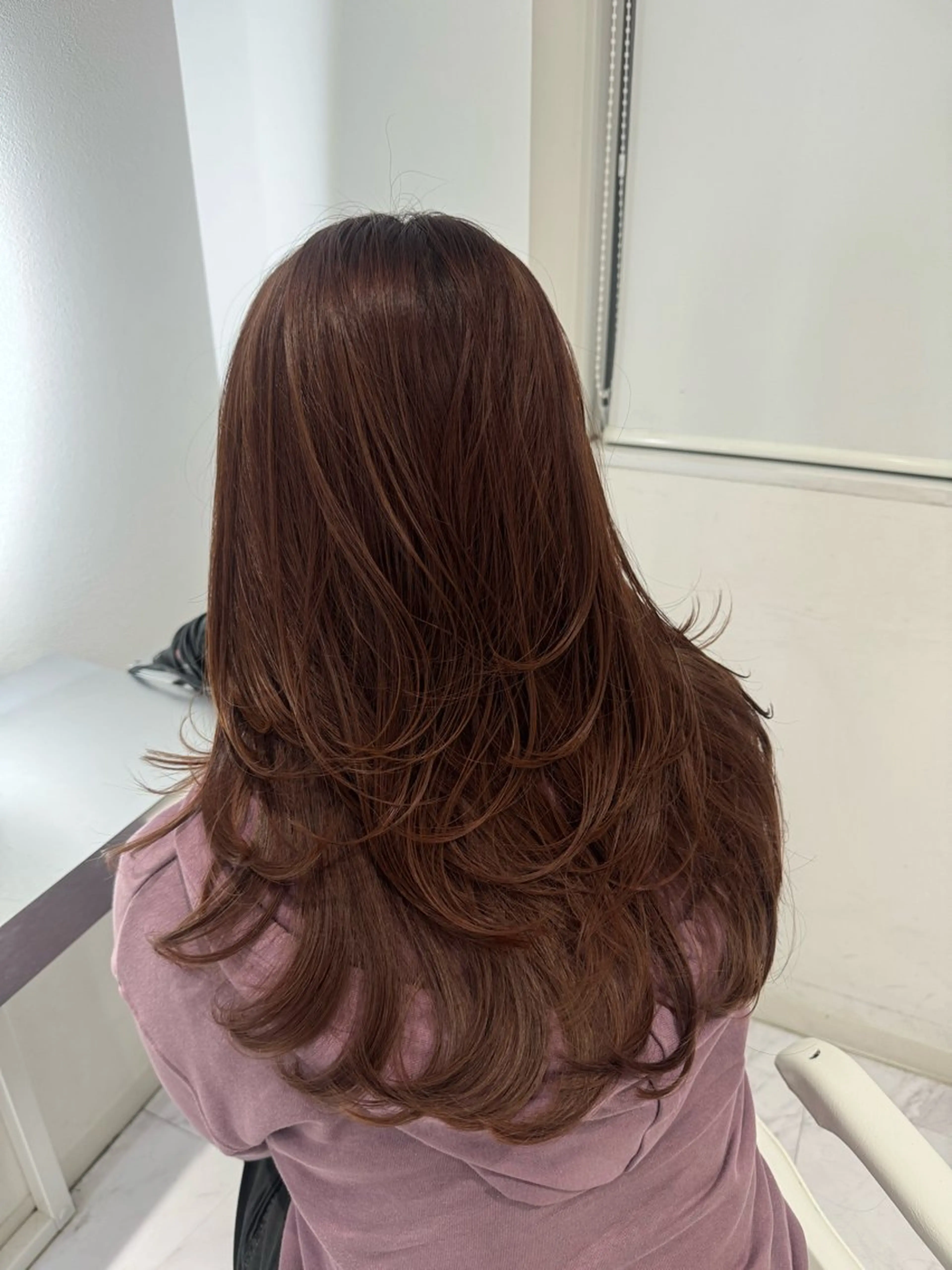 ロング rina/デザイン カラー/上野のヘアスタイル