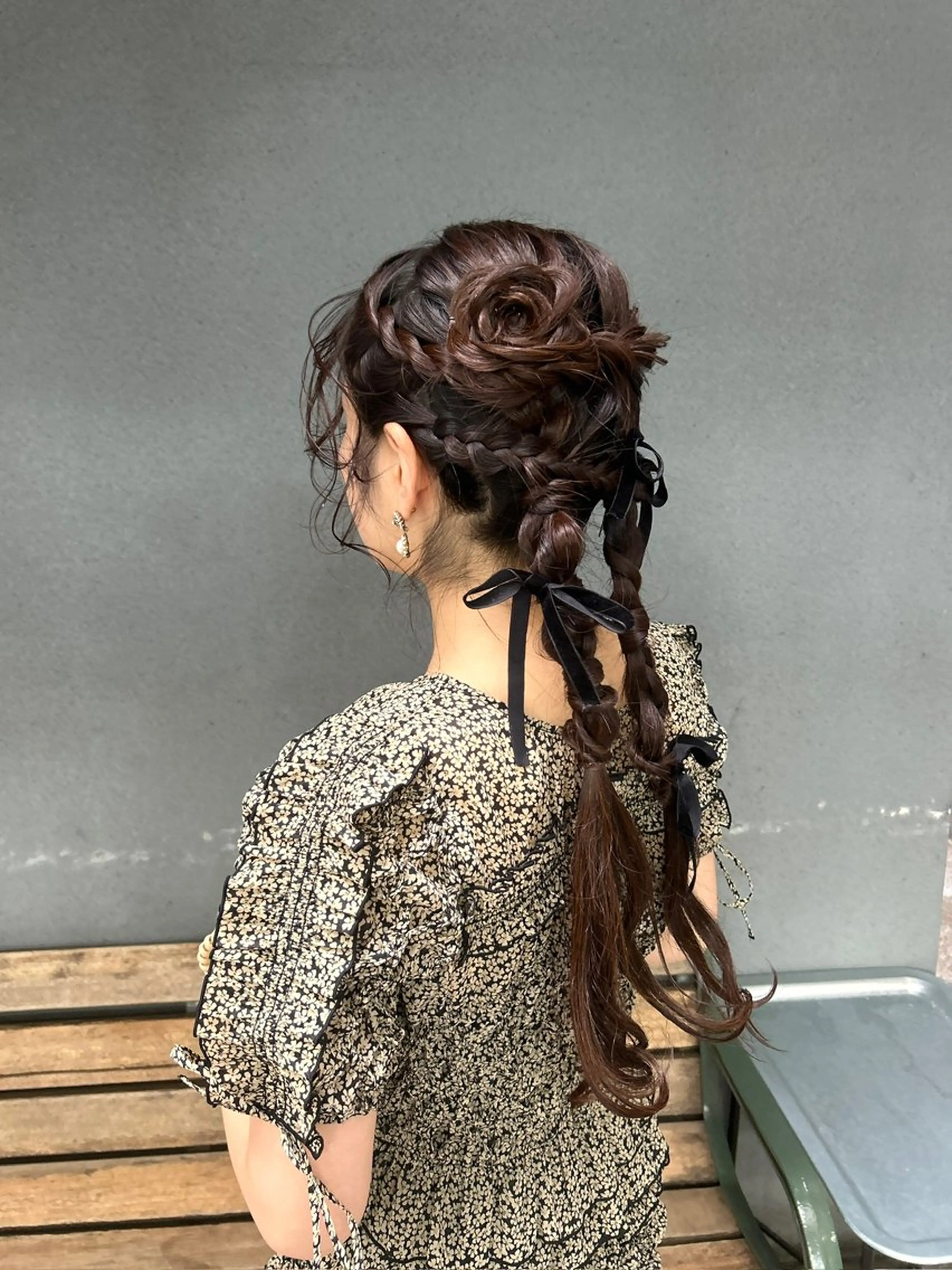 ロング ヘアセット Hiyo 海外レイヤーカットのヘアスタイル