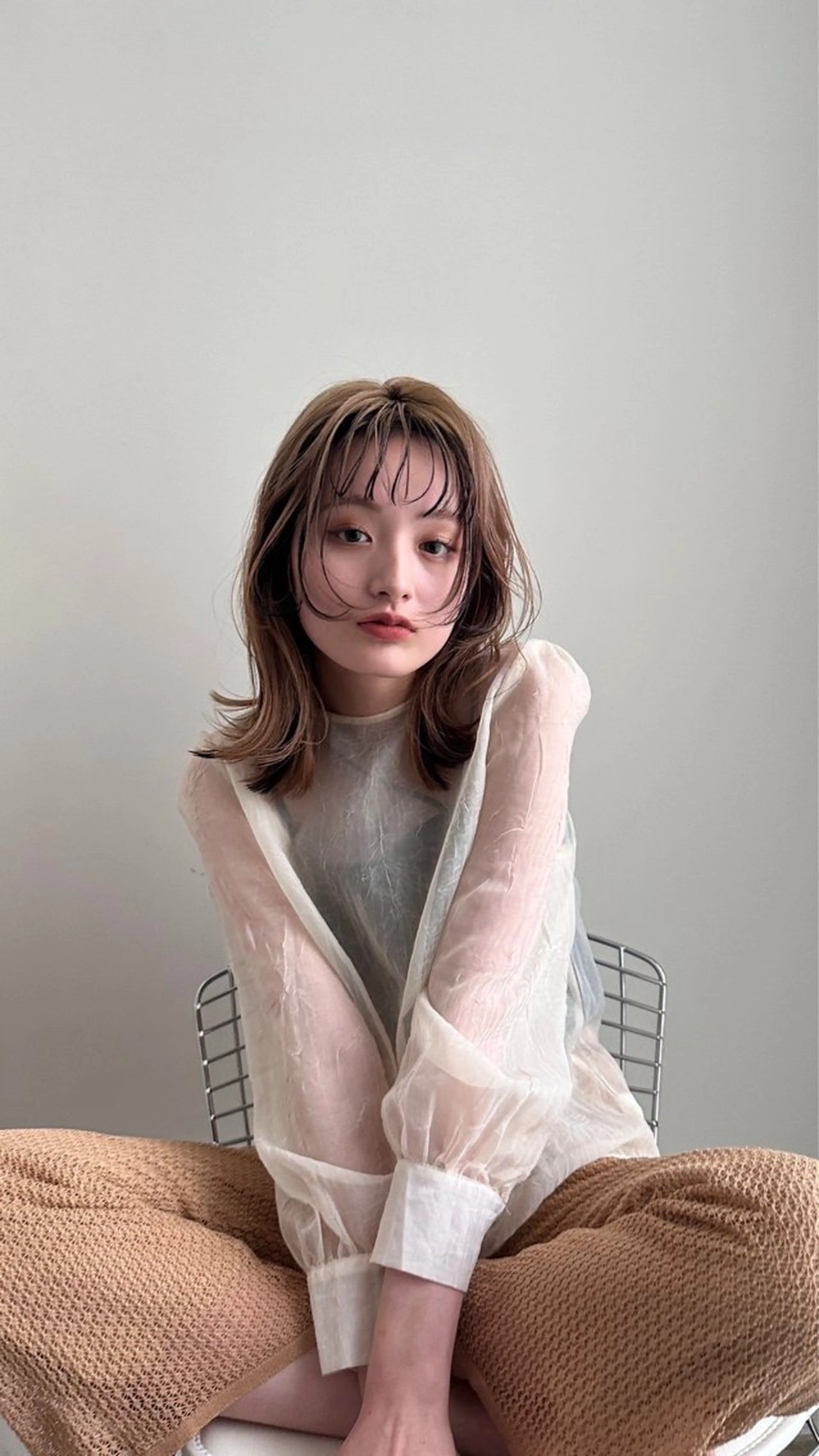 カラー カット ヘアカラー トリートメント 大迫 江梨のヘアスタイル