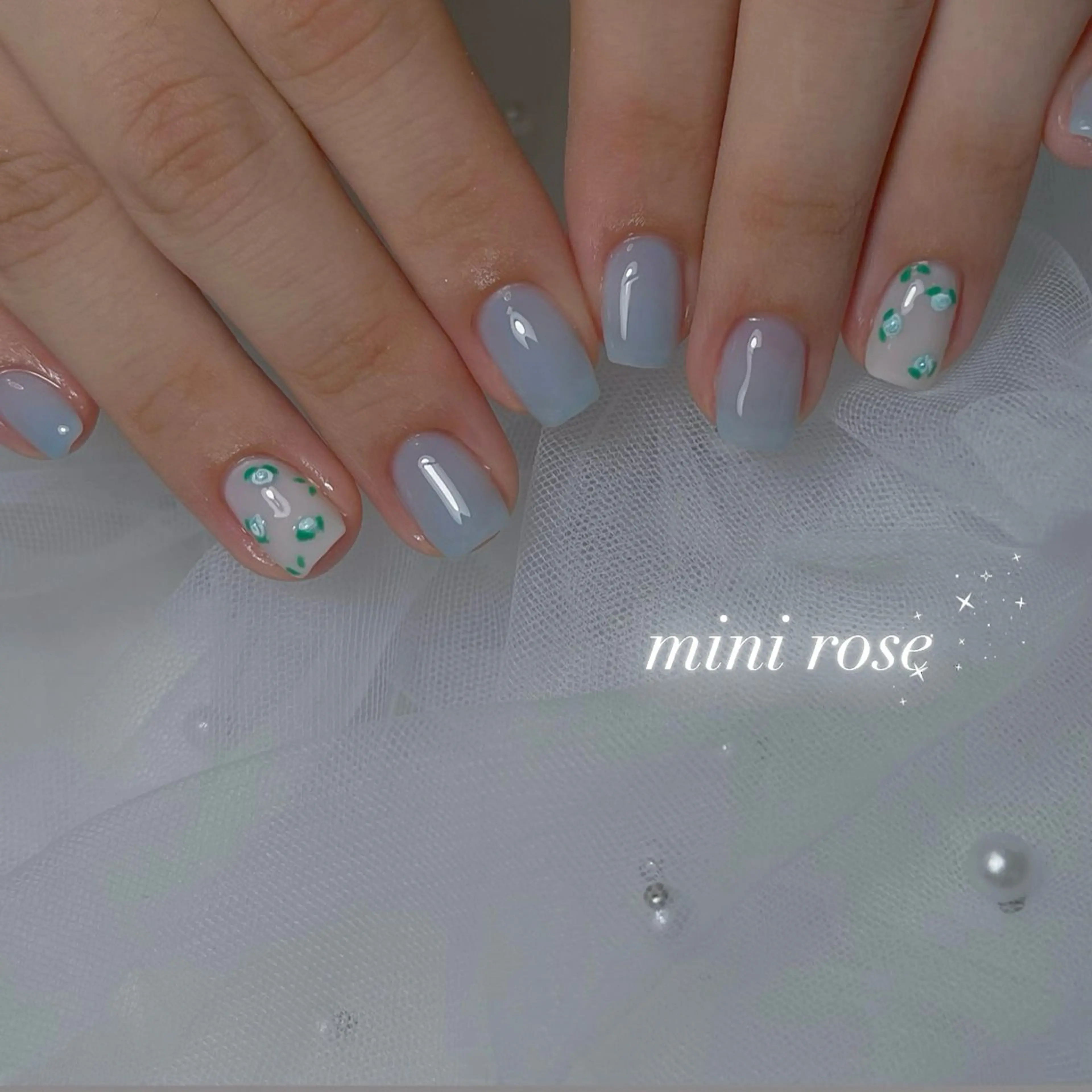 ネイル 長さ出し ジェルネイル 韓国ネイル パラジェル シンプルネイル ハンドネイル RE SALONのネイルデザイン