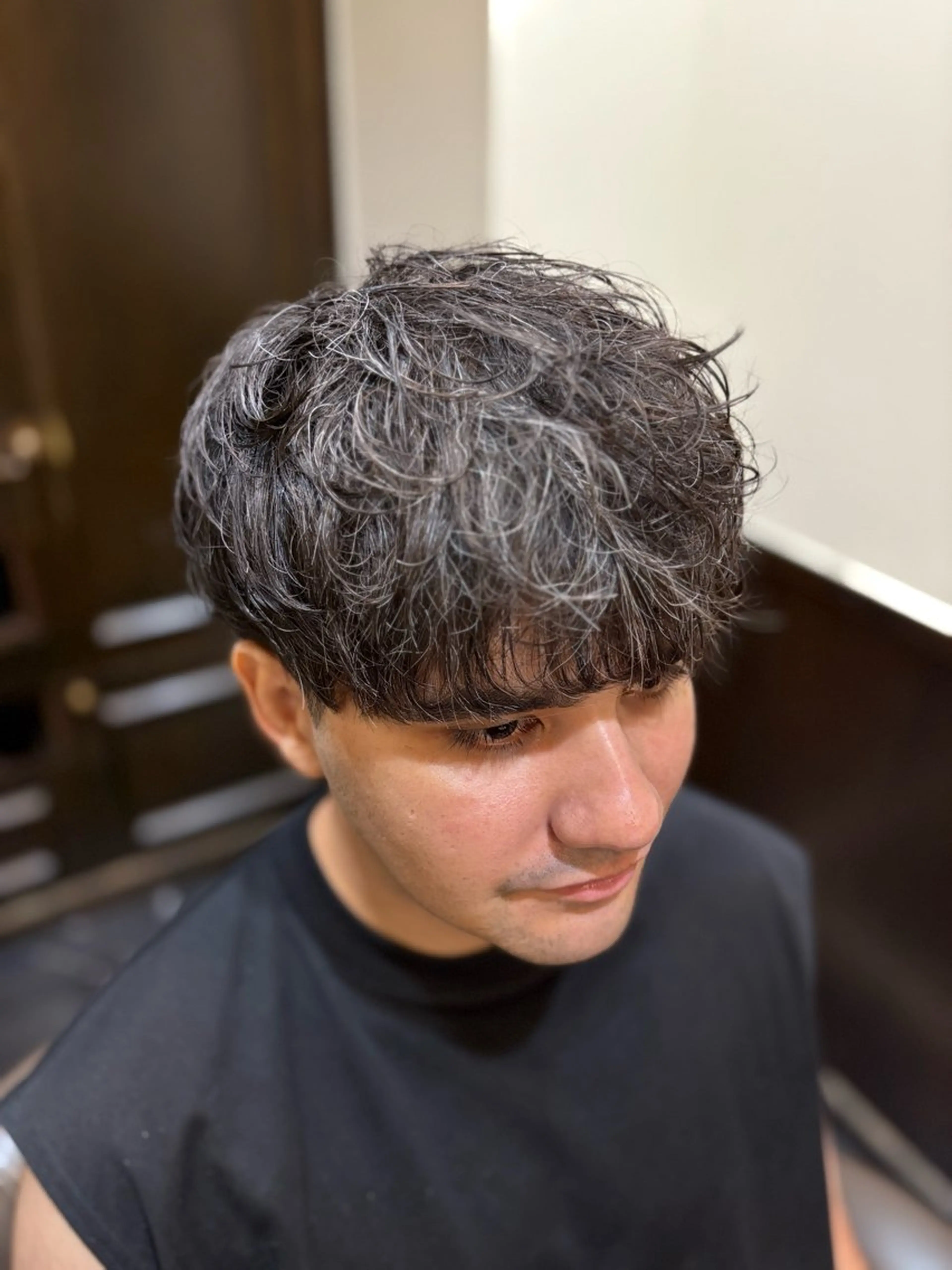 ショート メンズ マッシュ メンズパーマ HIROGINZA Yukinoのヘアスタイル