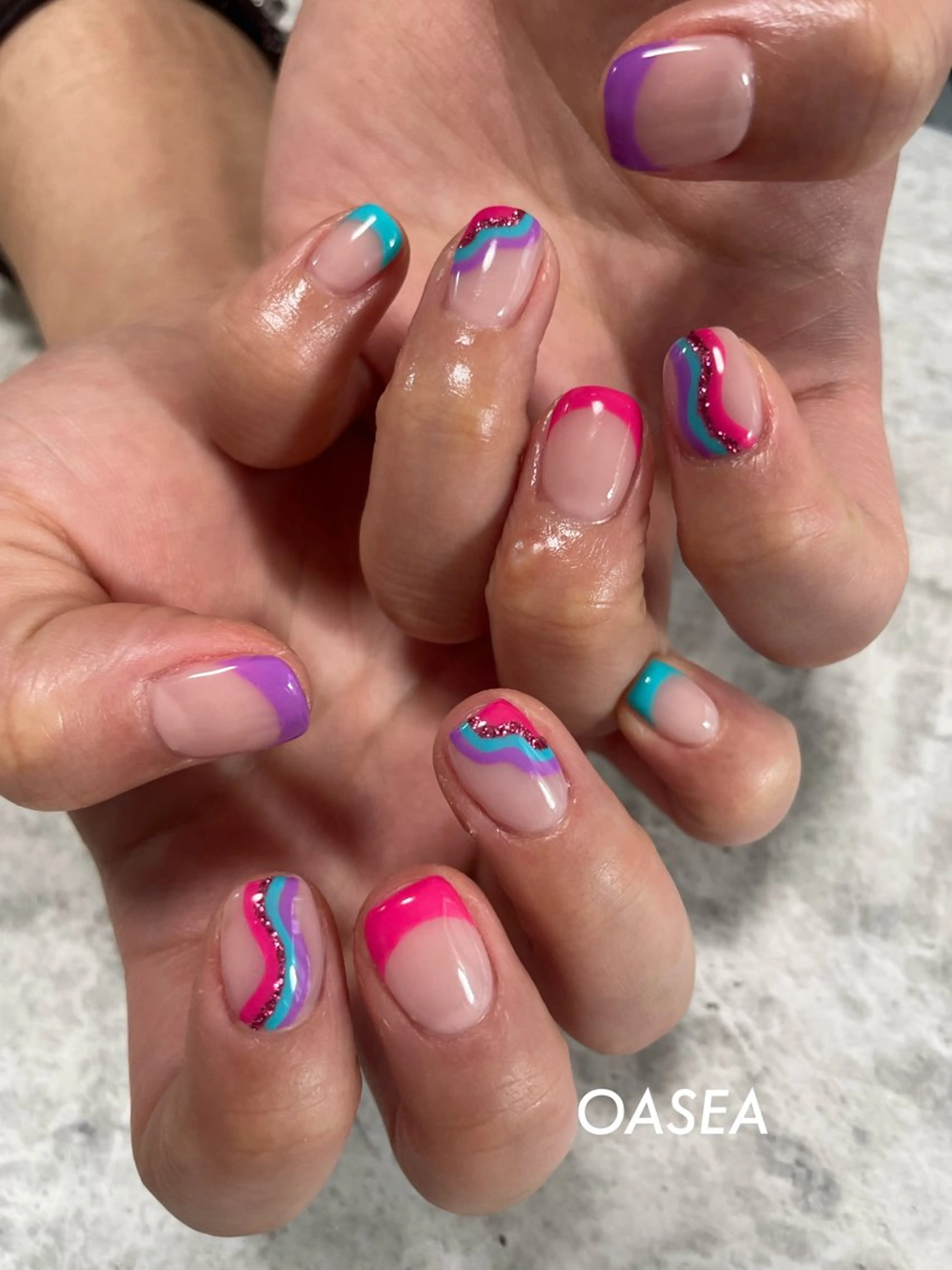 ネイル ハンドネイル 🌞💜 KAORI 🌴のネイルデザイン