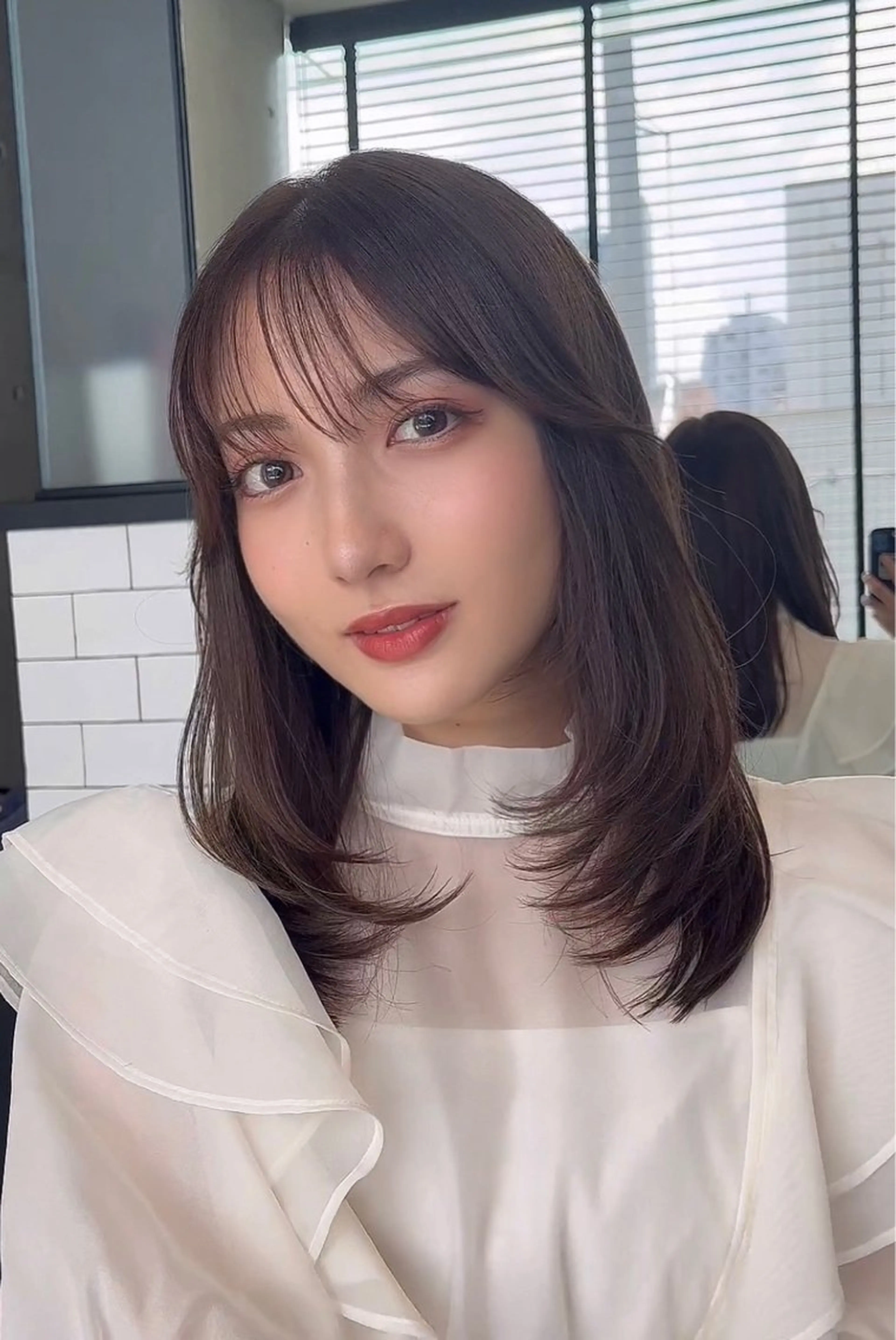 ロング カラー カット ヘアカラー トリートメント 🌫️大人韓国ヘア 🌫️naoyaのヘアスタイル