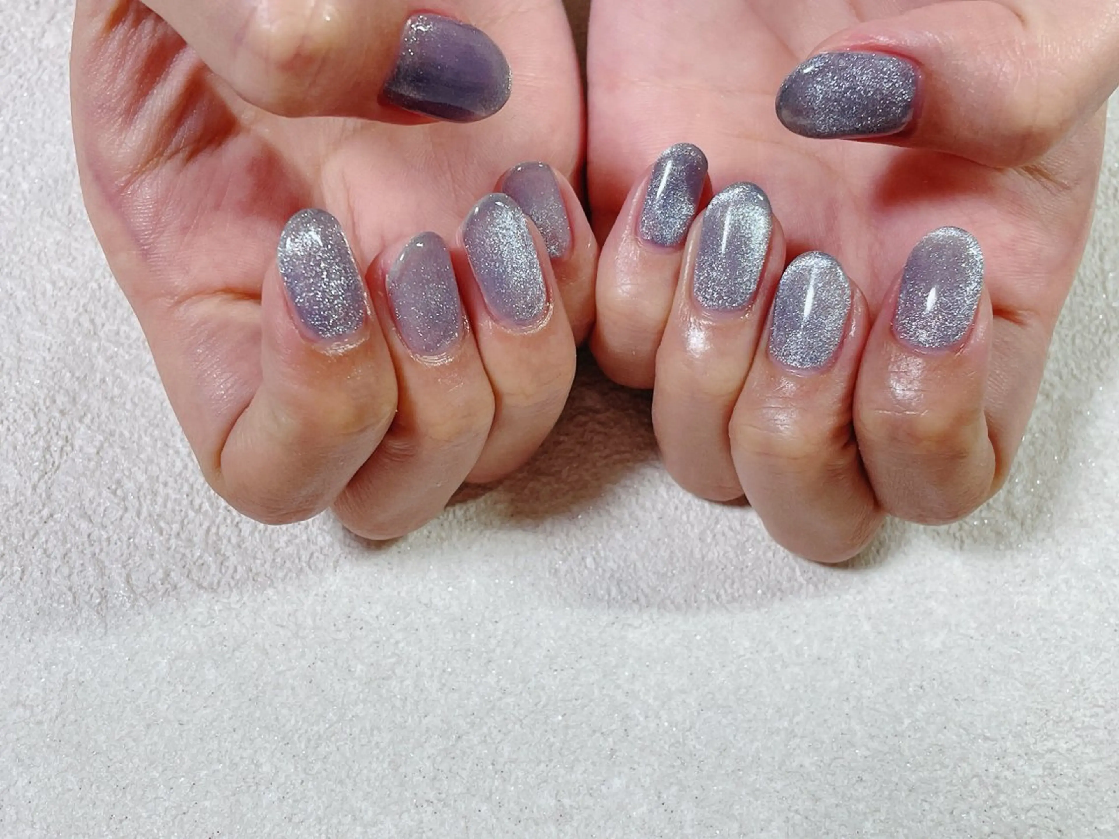 ネイル オーロラネイル フットネイル フレンチネイル ジェルネイル 韓国ネイル kikinail 溝の口のネイルデザイン