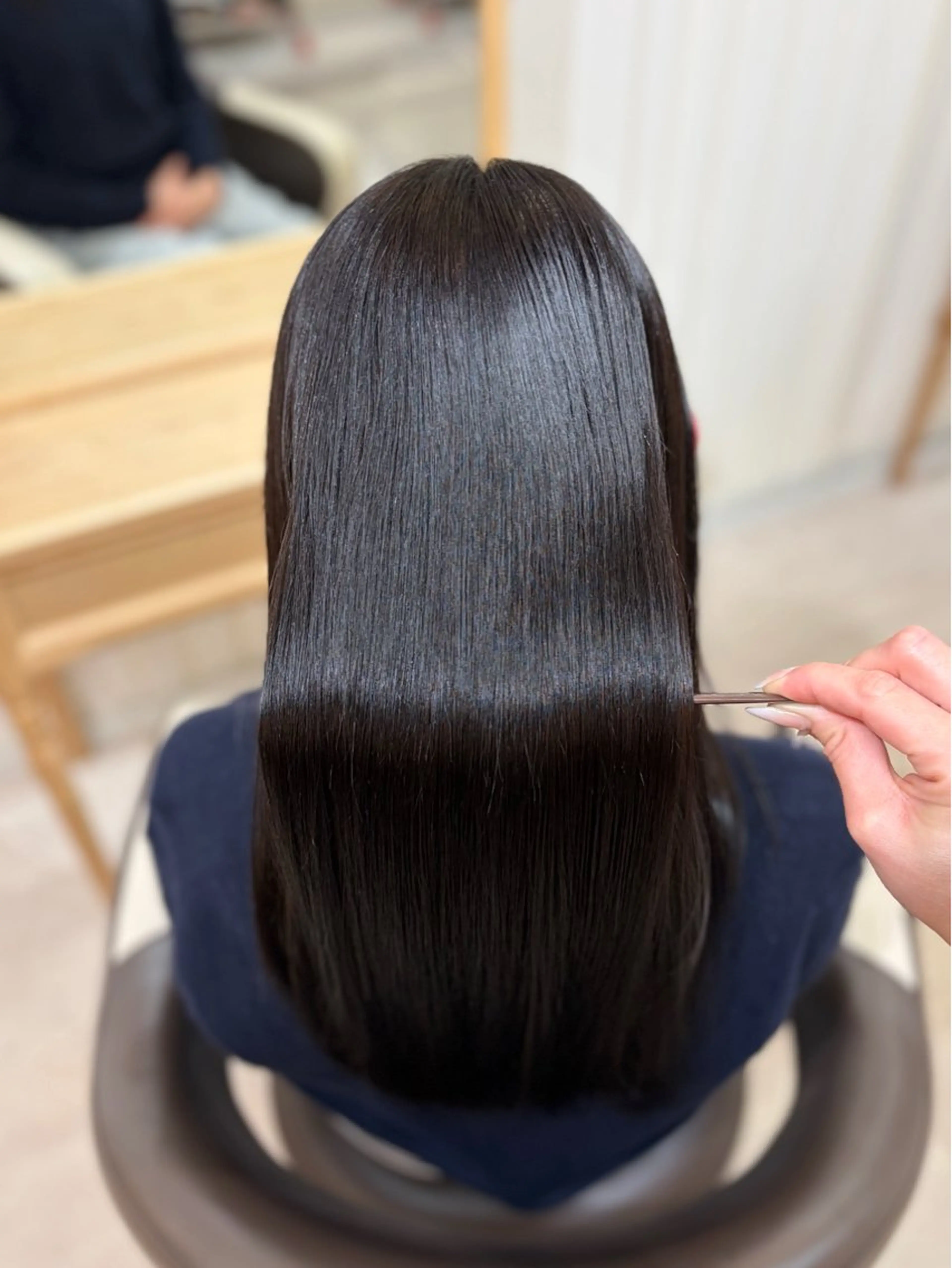 セミロング カラー ヘアカラー 🪐韓国／暗髪カラー ／ ｓａｋｕｒａ☽⋰のヘアスタイル