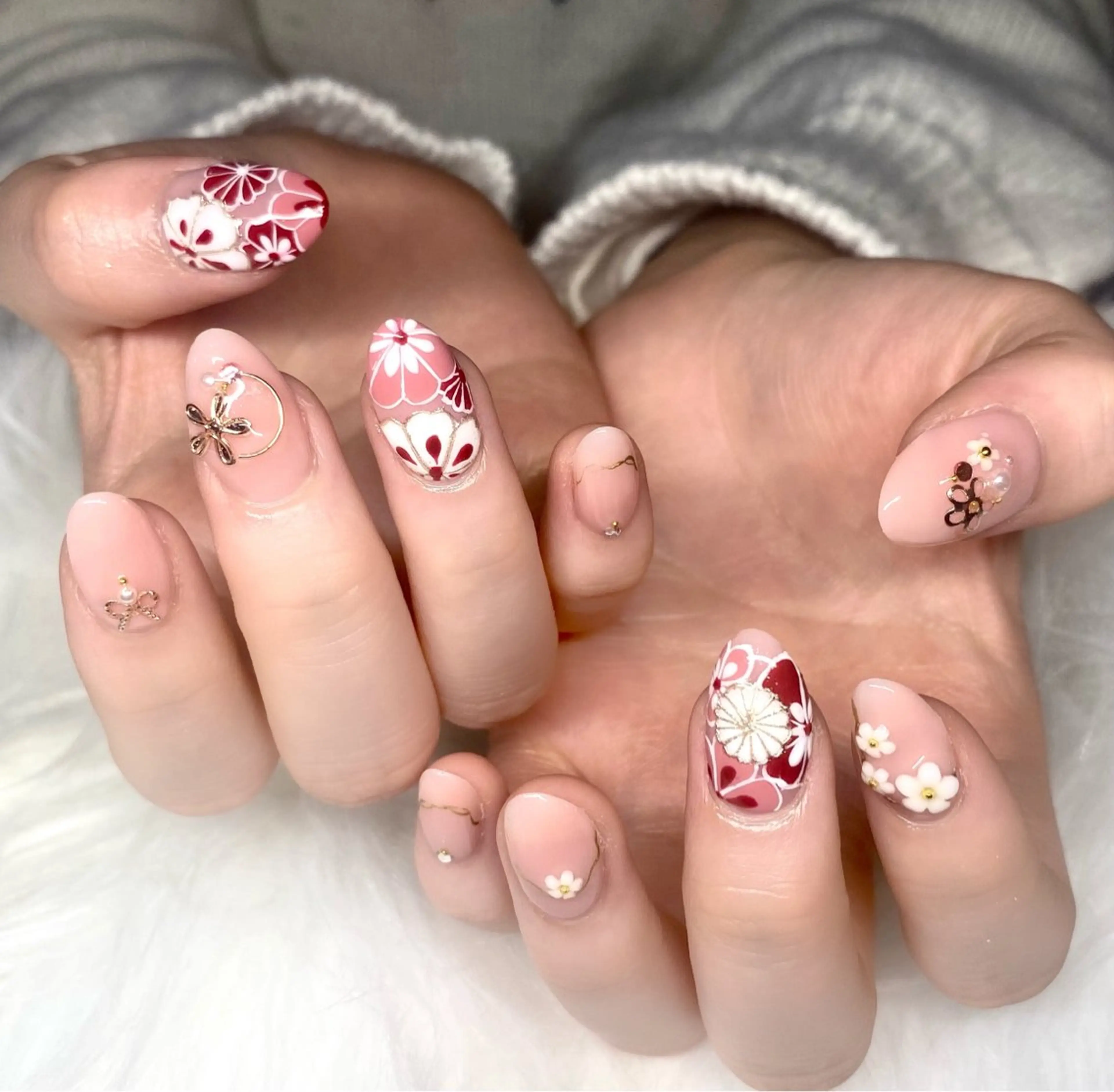 ネイル 成人式 Hi beauty 渋谷のネイルデザイン