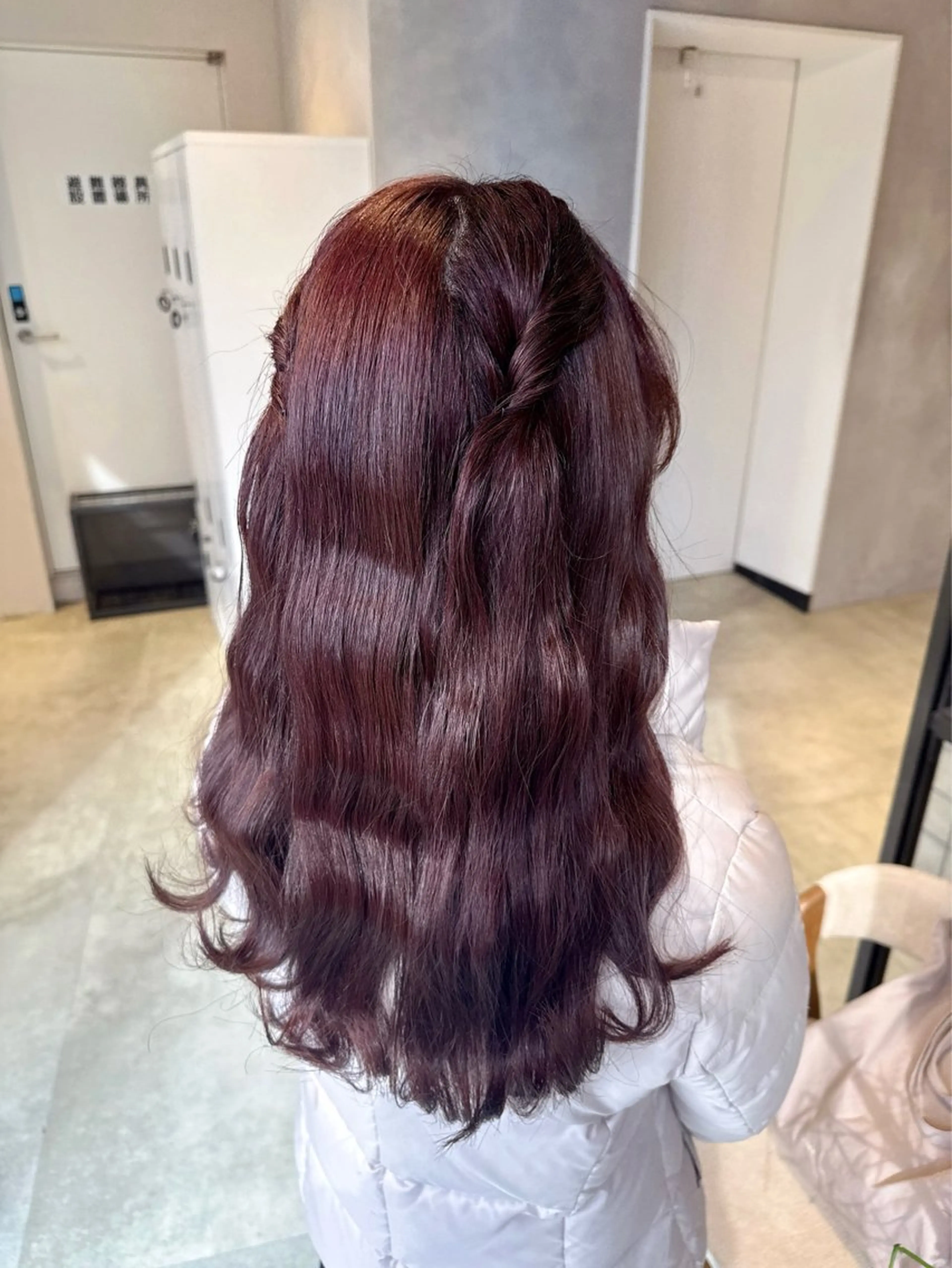 カラー ヘアアレンジ ピンクカラー ピンクパープル 透明感カラー✨艶髪 制作🌱山根あゆみのヘアスタイル