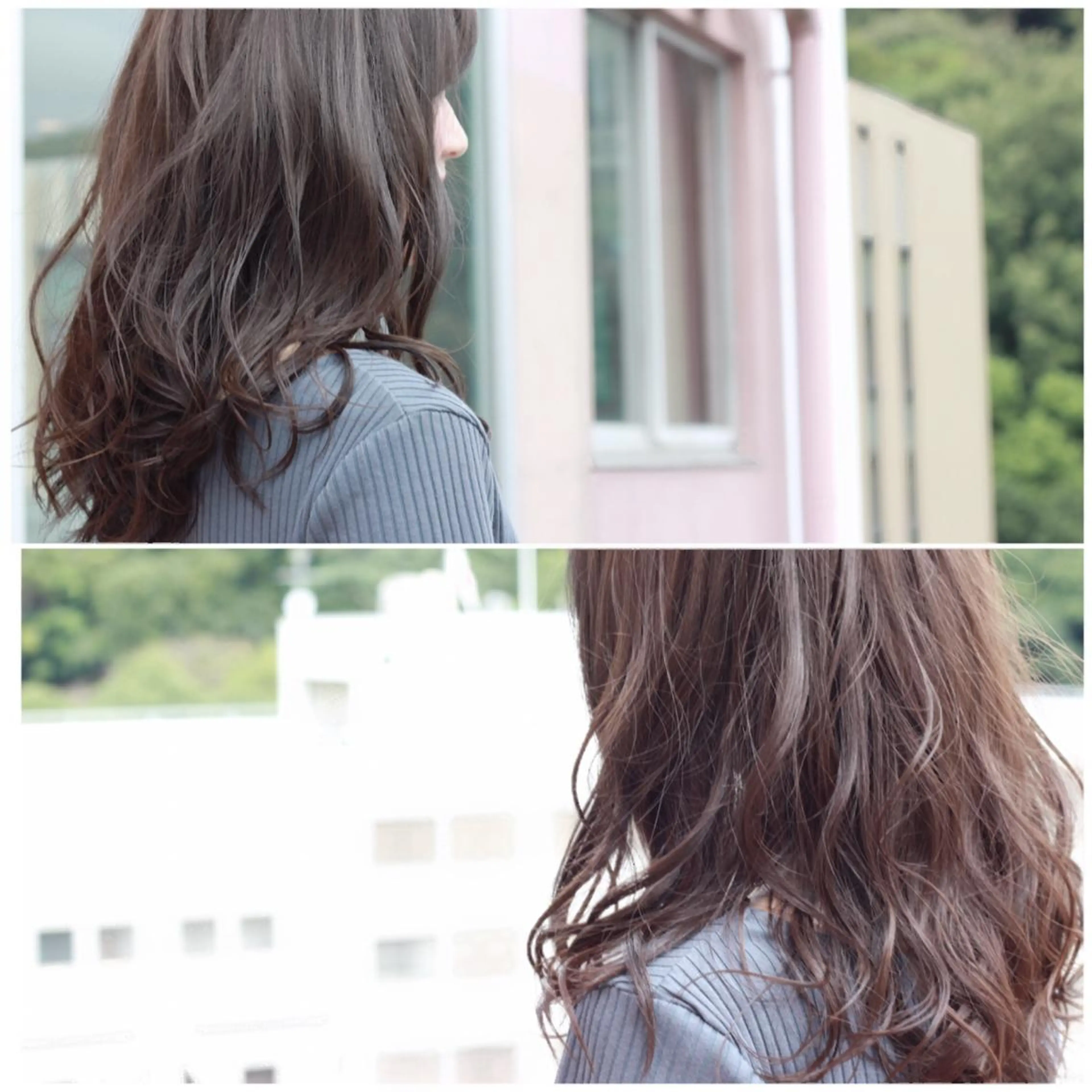 セミロング カラー ブルーカラー ブルージュ Viage （ビアージュ）のヘアスタイル