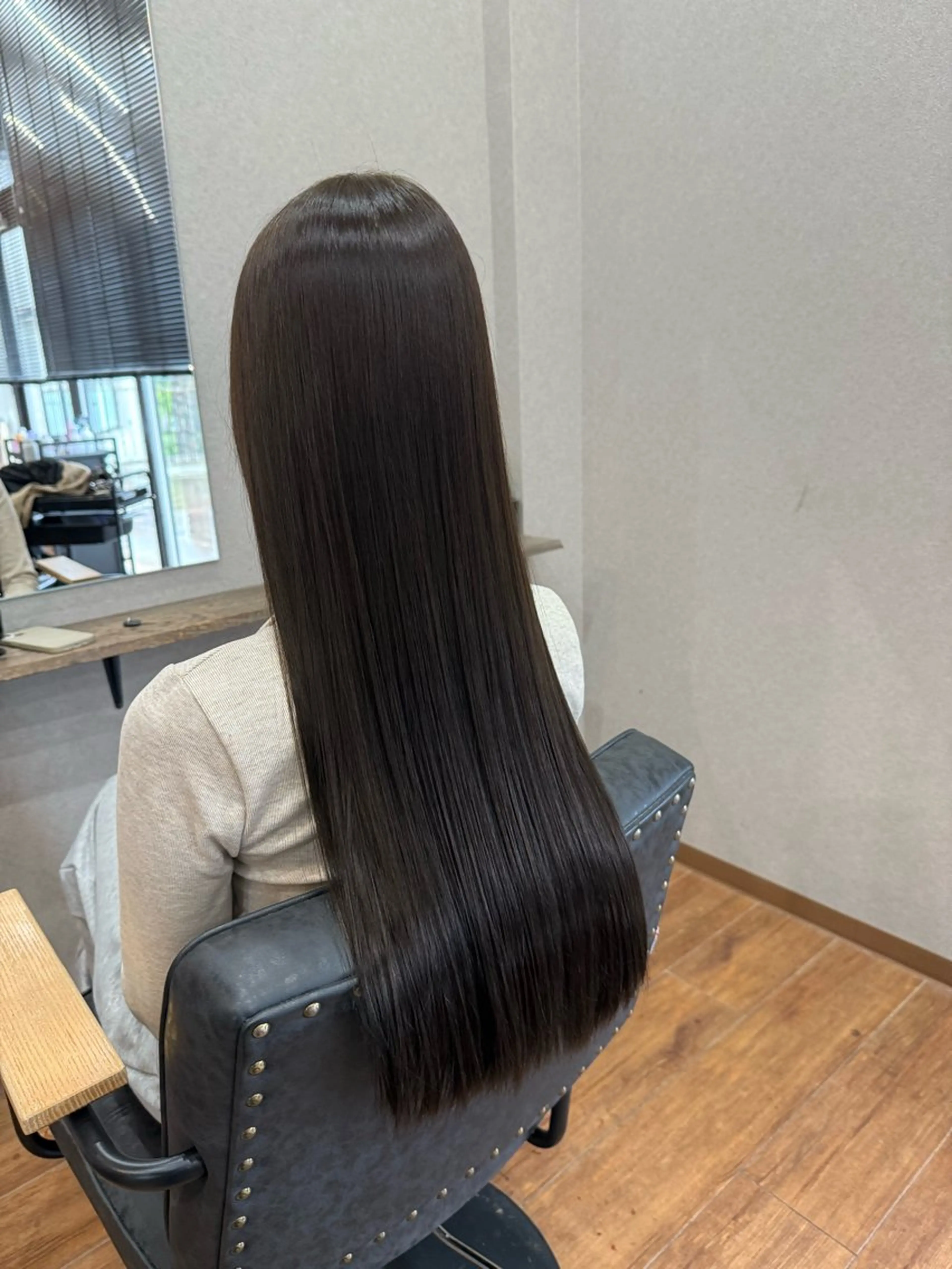 ロング カラー 髪質改善 ヘアカラー トリートメント 鵜飼 真伍のヘアスタイル