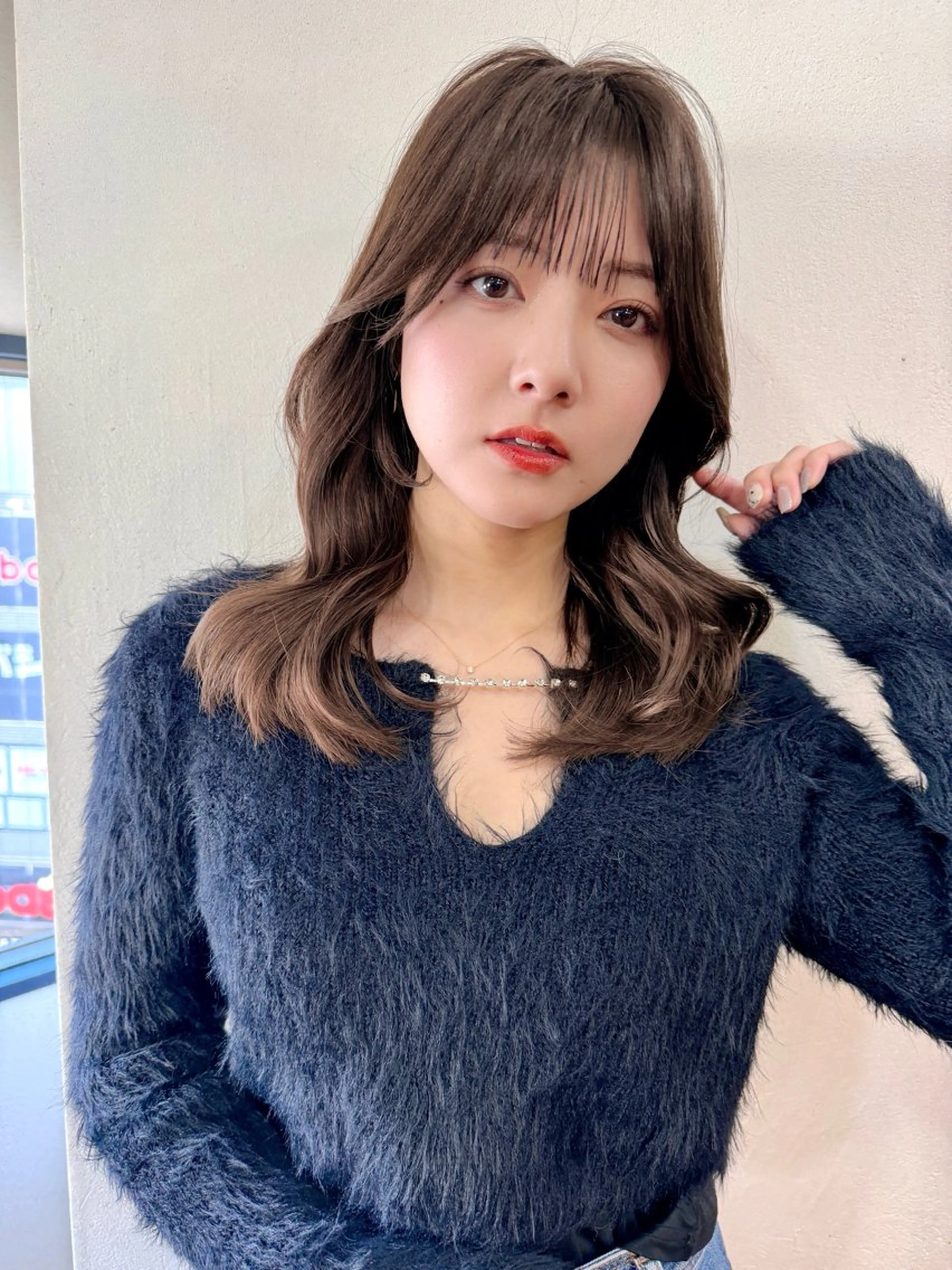 セミロング カラー 似合わせレイヤー 🇰🇷荒木洋文のヘアスタイル