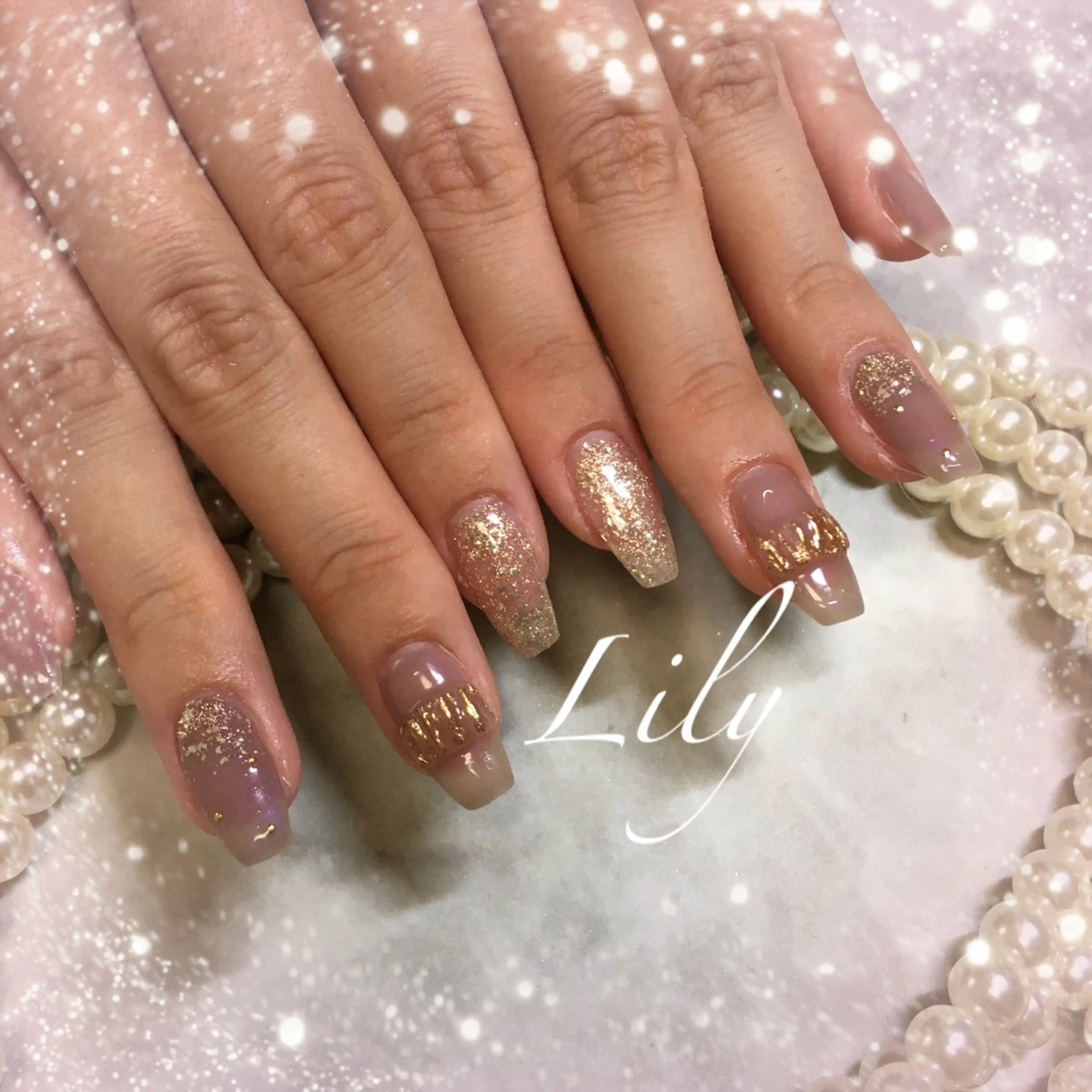 ネイル ハンドネイル Lily*nail 🌻Mii🌻のネイルデザイン
