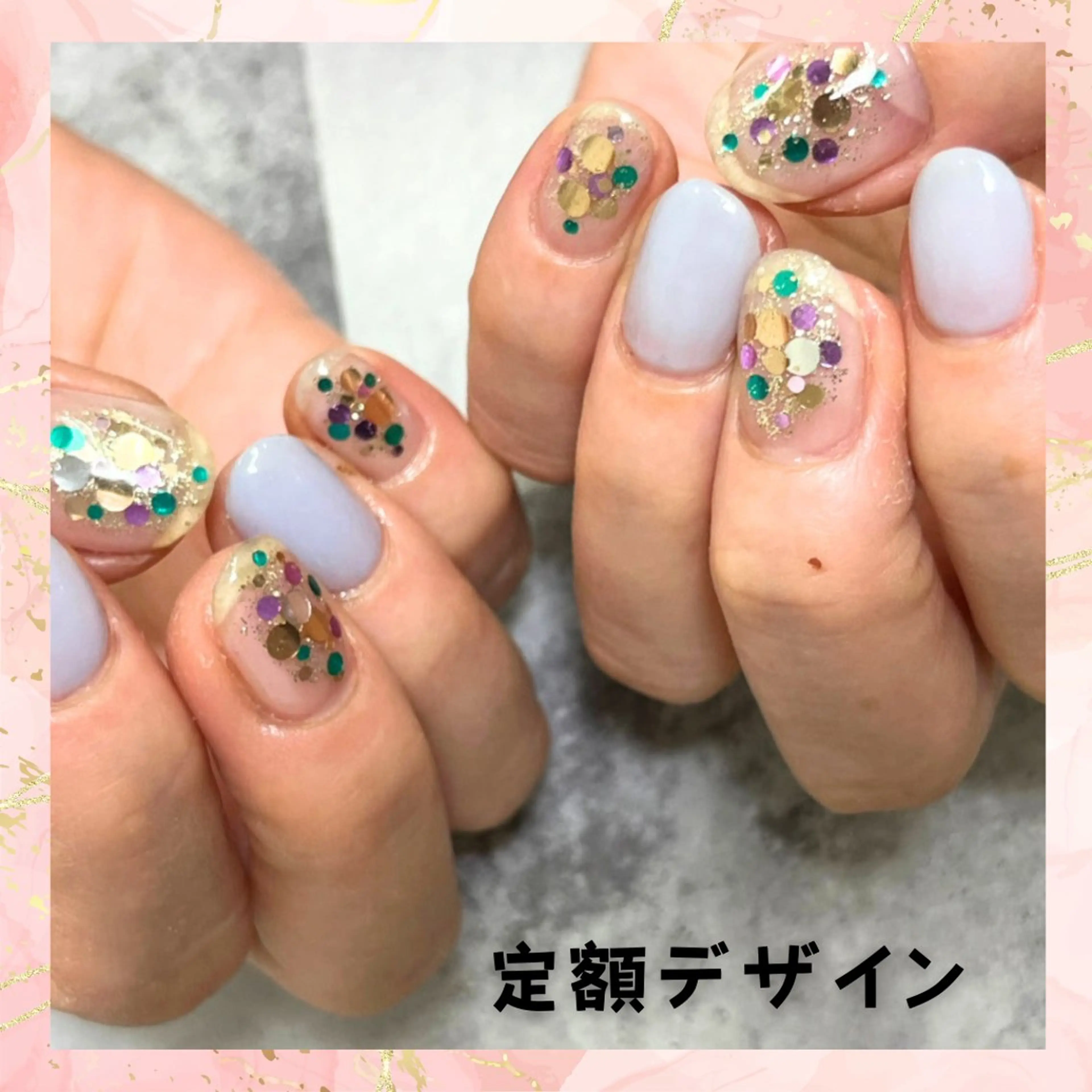 ネイル アートネイル シンプルネイル 西院eye fallonのマツエク・マツパデザイン