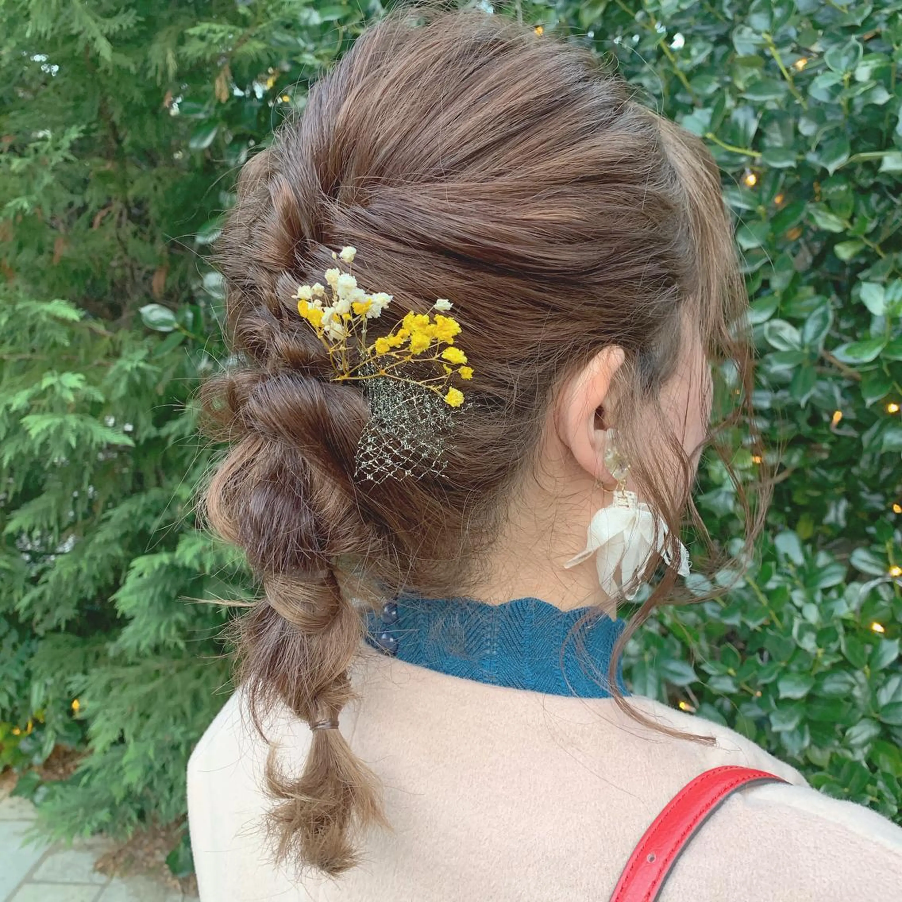 セミロング ヘアアレンジ 福島成美/髪質改善 縮毛矯正/カラーのヘアスタイル