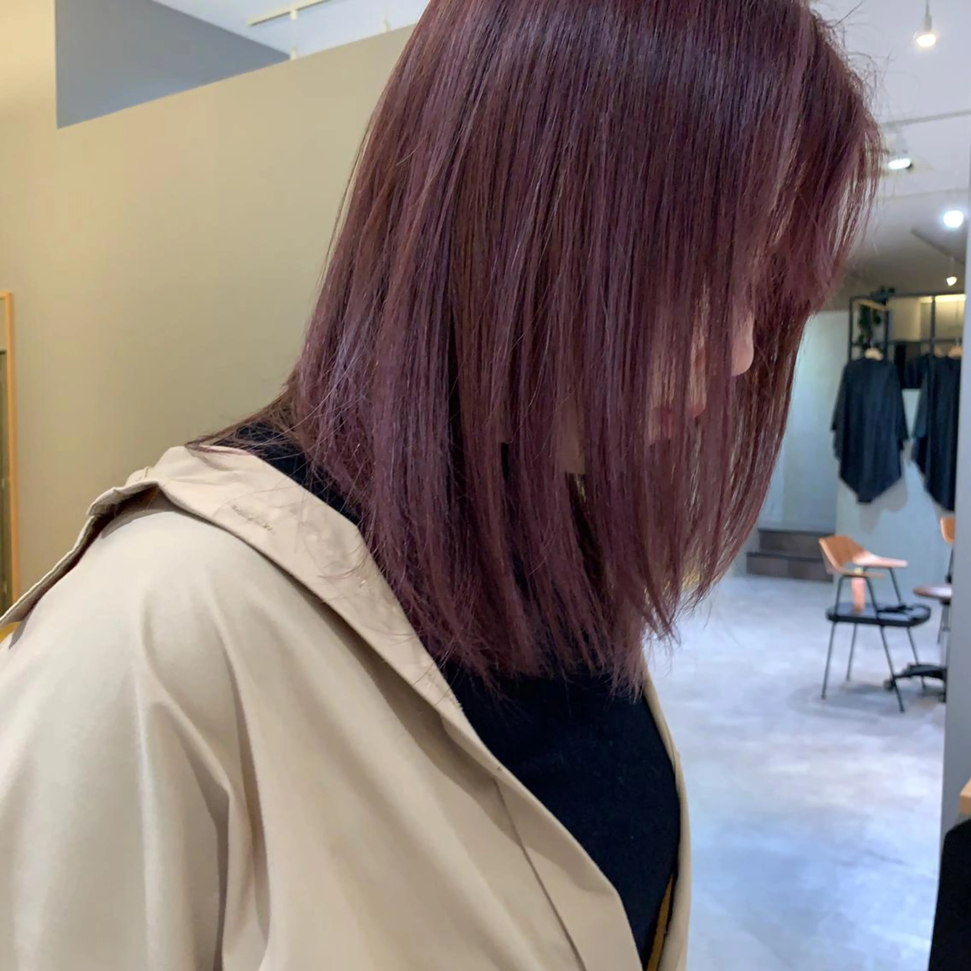 カラー ラベンダーカラー レイヤーヘア/パーマ 村中　仁人のヘアスタイル