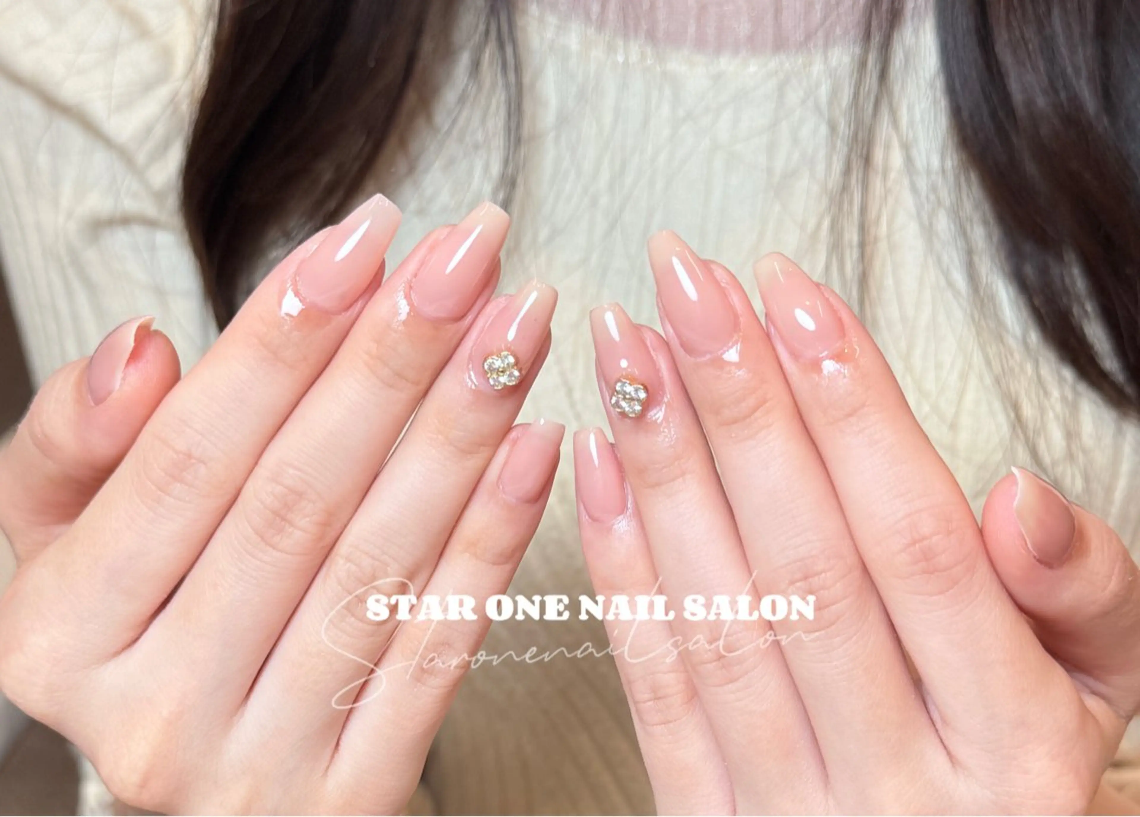 ネイル ハンドネイル 星 あみのネイルデザイン