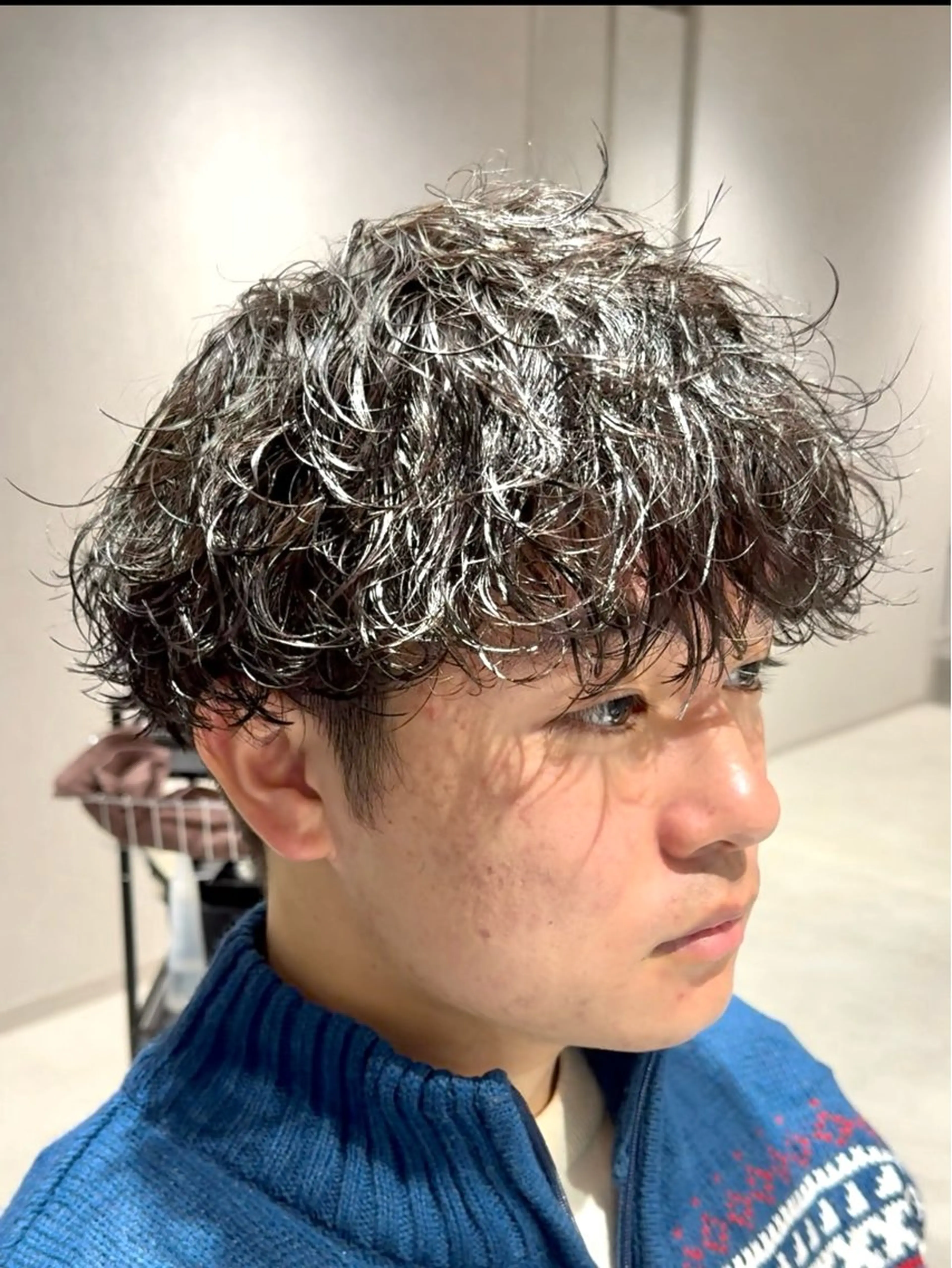 ショート パーマ メンズ マッシュ メンズパーマ 刈り上げ カット パーマ メンズパーマ職人 パーマ🔥ritaのヘアスタイル