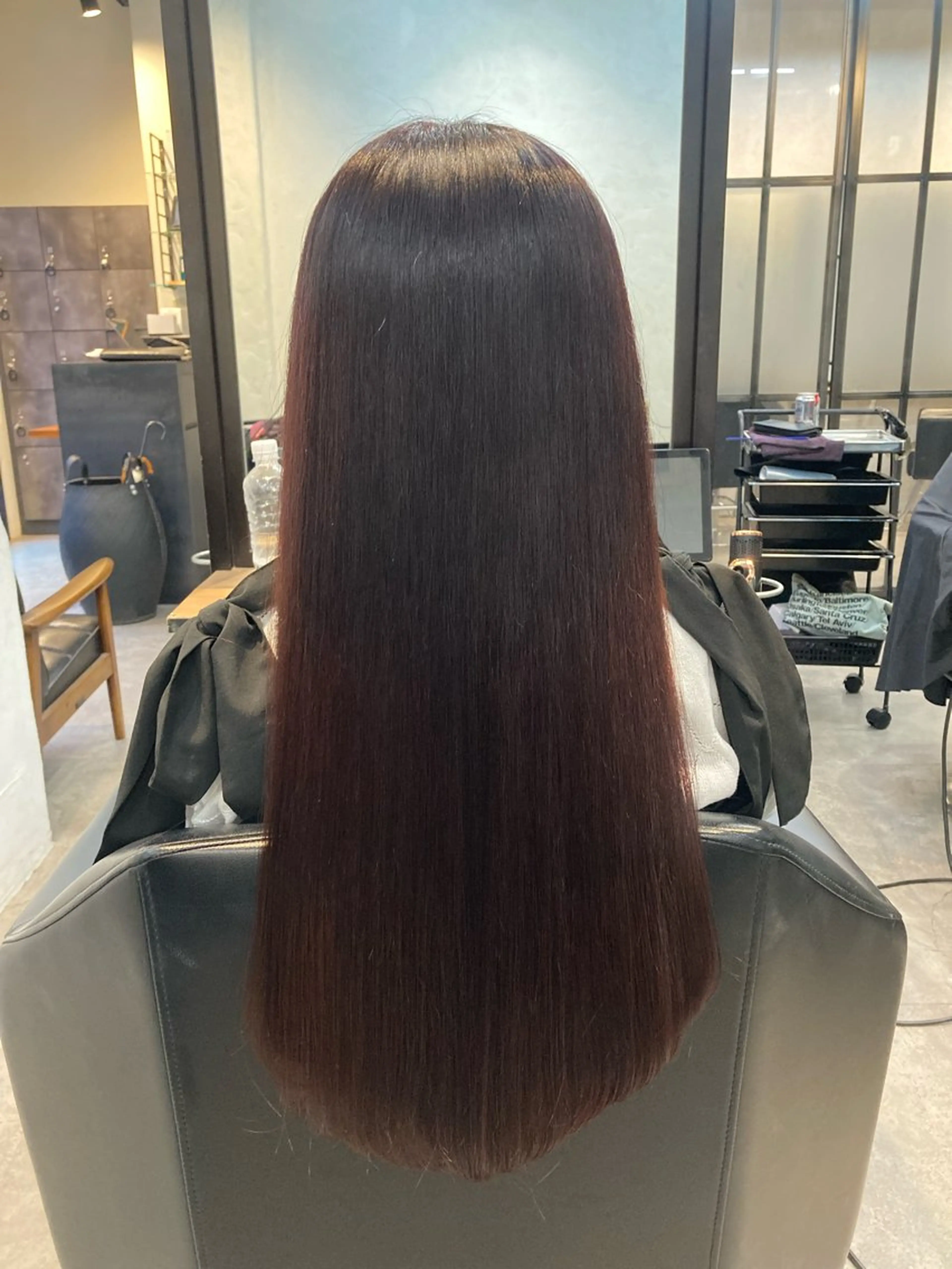 ロング カラー 縮毛矯正 トリートメント ✨最安値✨エクステ カラー🌼つきな🌼のヘアスタイル