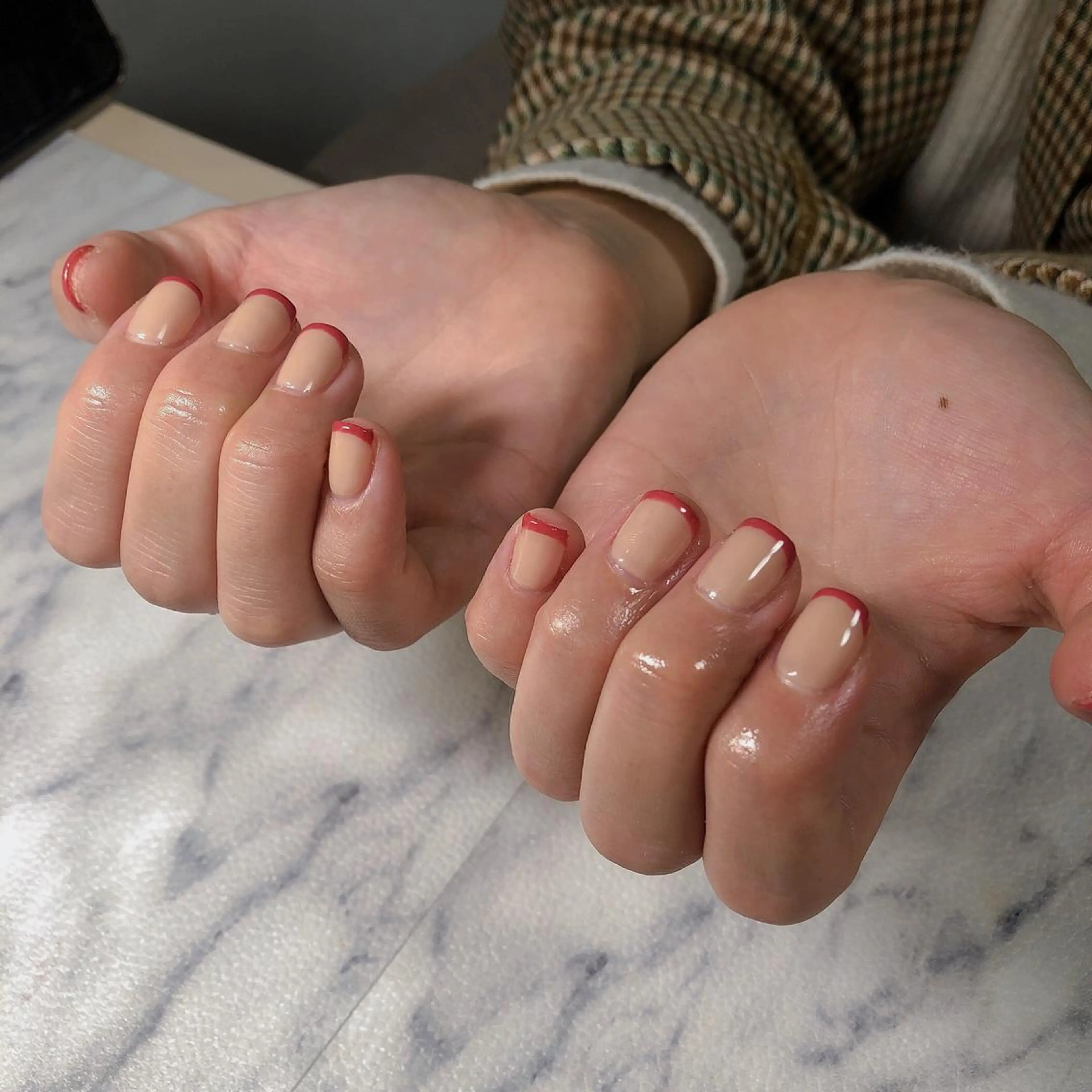 ネイル フレンチネイル 結城 怜菜のネイルデザイン