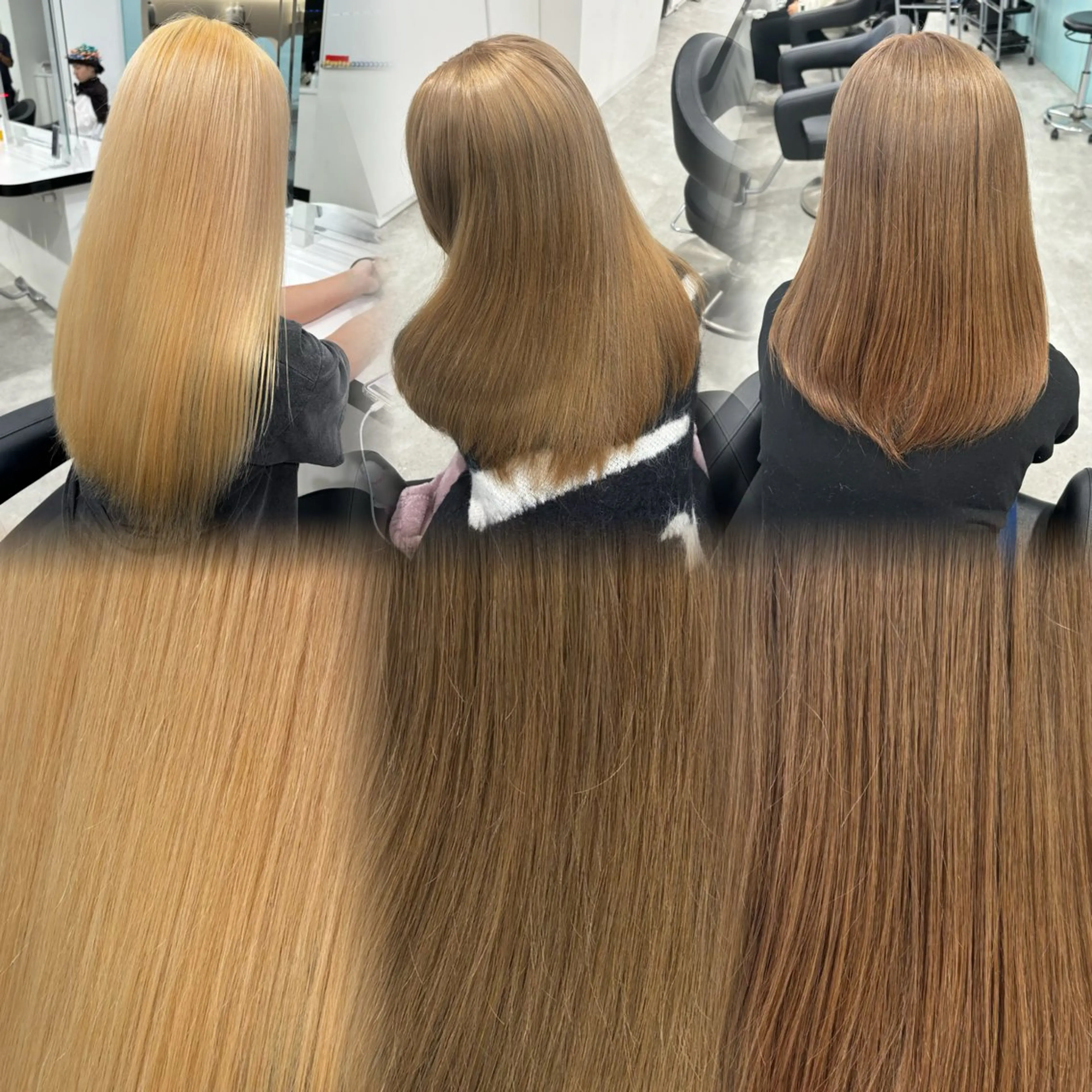 ロング ヘアカラー トリートメント 艶髪ハイトーンカラー 渋谷🎀ririkaのヘアスタイル