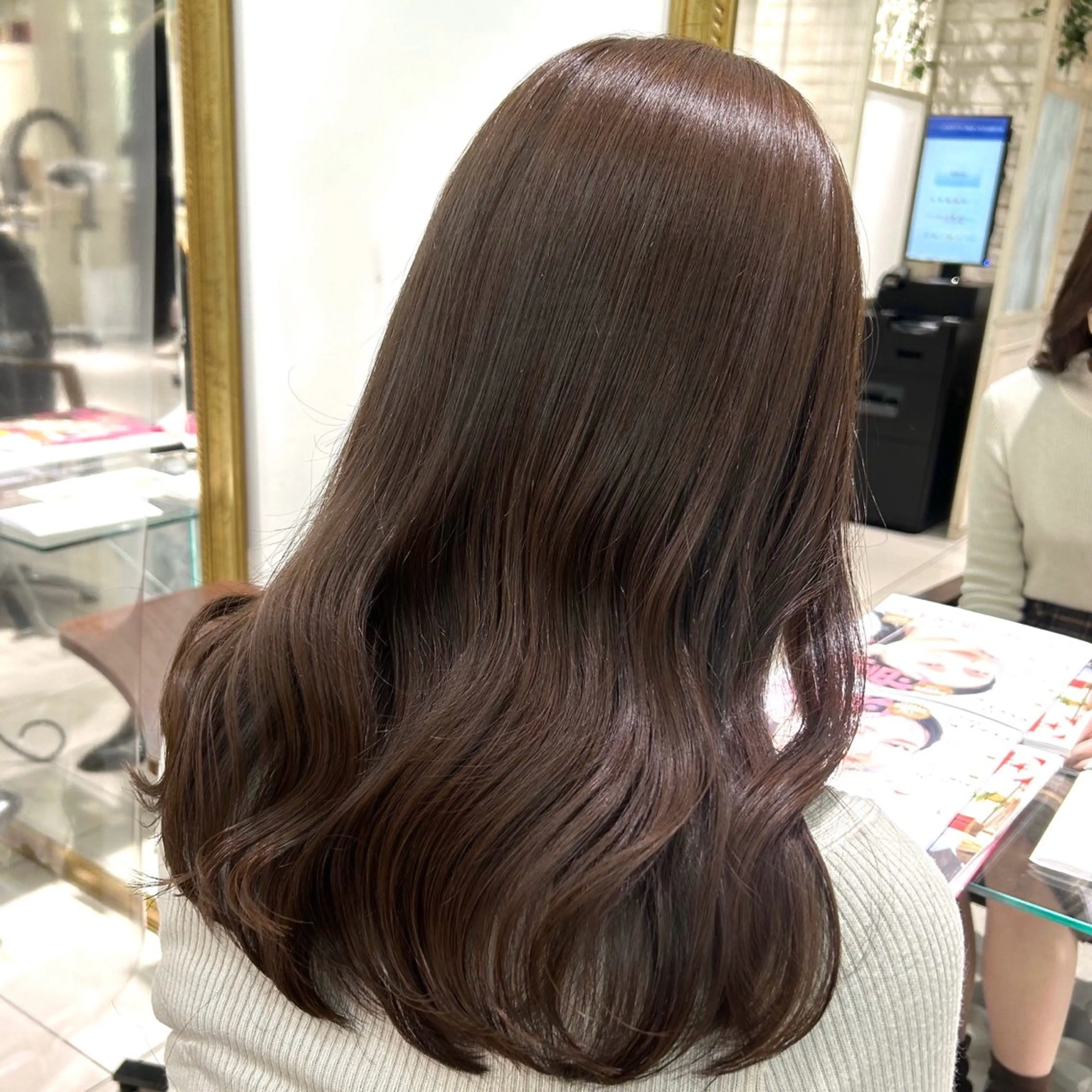 ロング カラー カット ヘアカラー トリートメント 透明感カラー 古山 結季🌙🖤のヘアスタイル