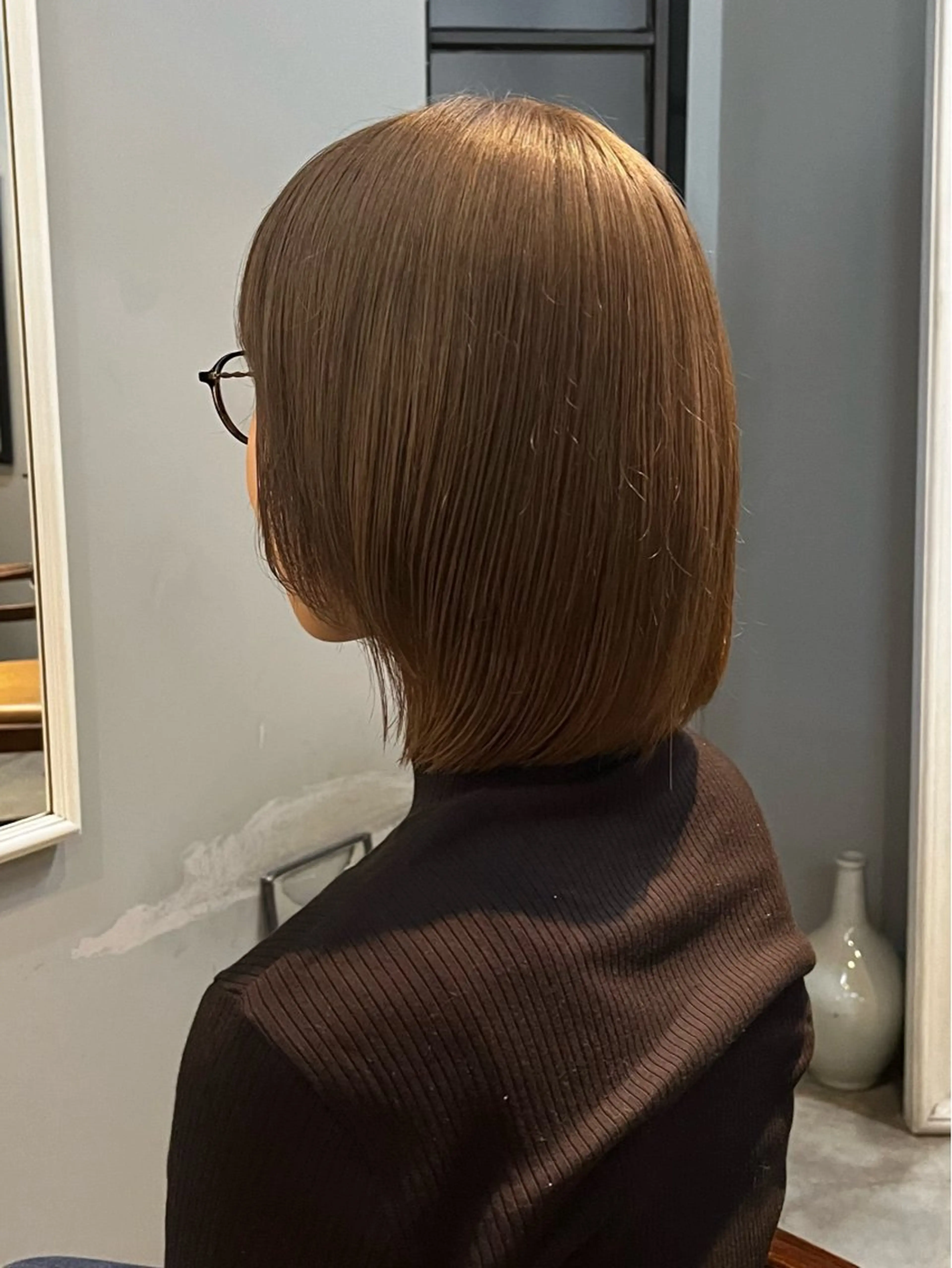 ミディアム カラー ベージュカラー ブリーチ トリートメント ヘアカラー room3小出 奈央子のヘアスタイル