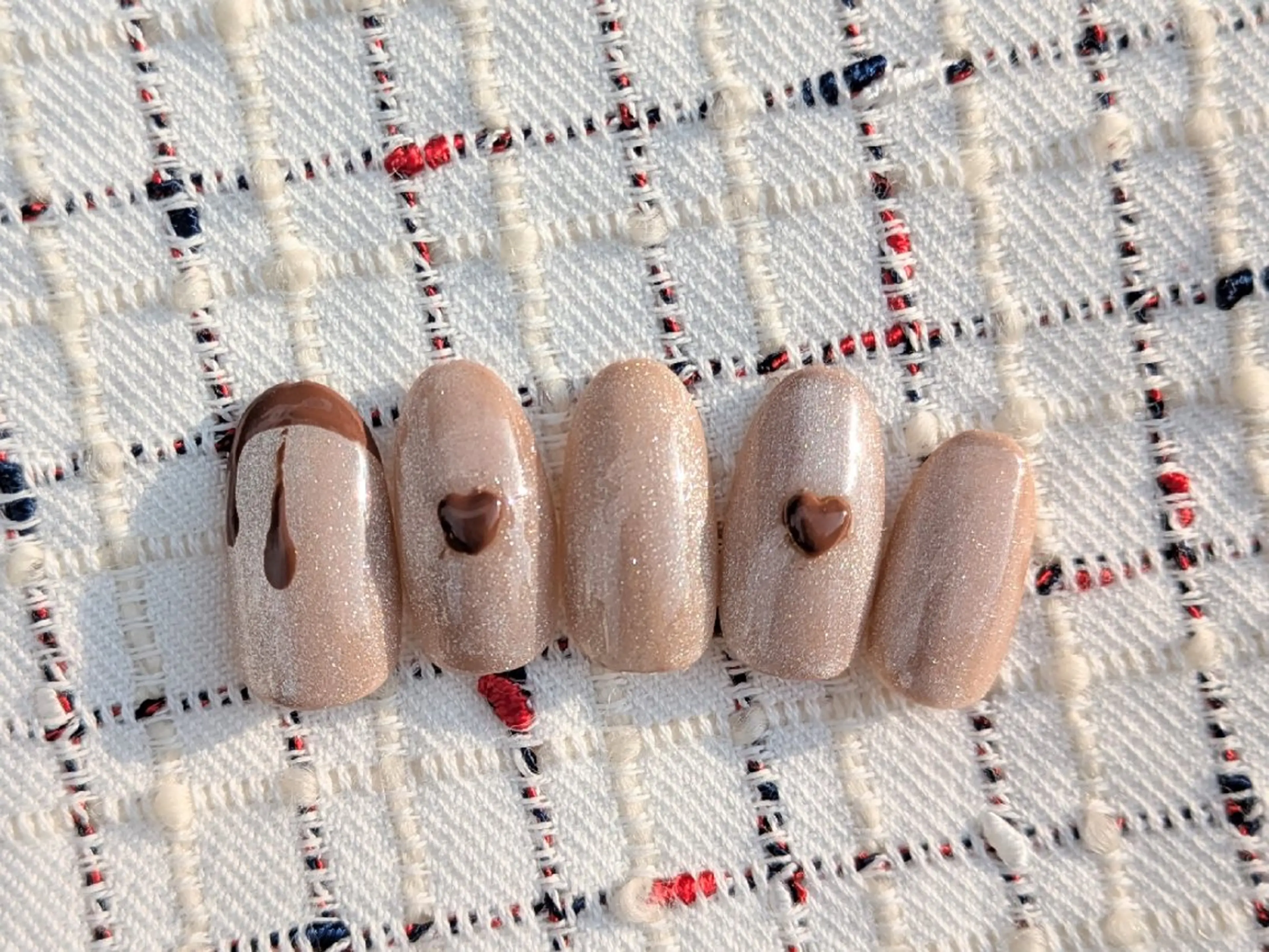 ネイル バレンタイン ハンドネイル こもり さくらのネイルデザイン