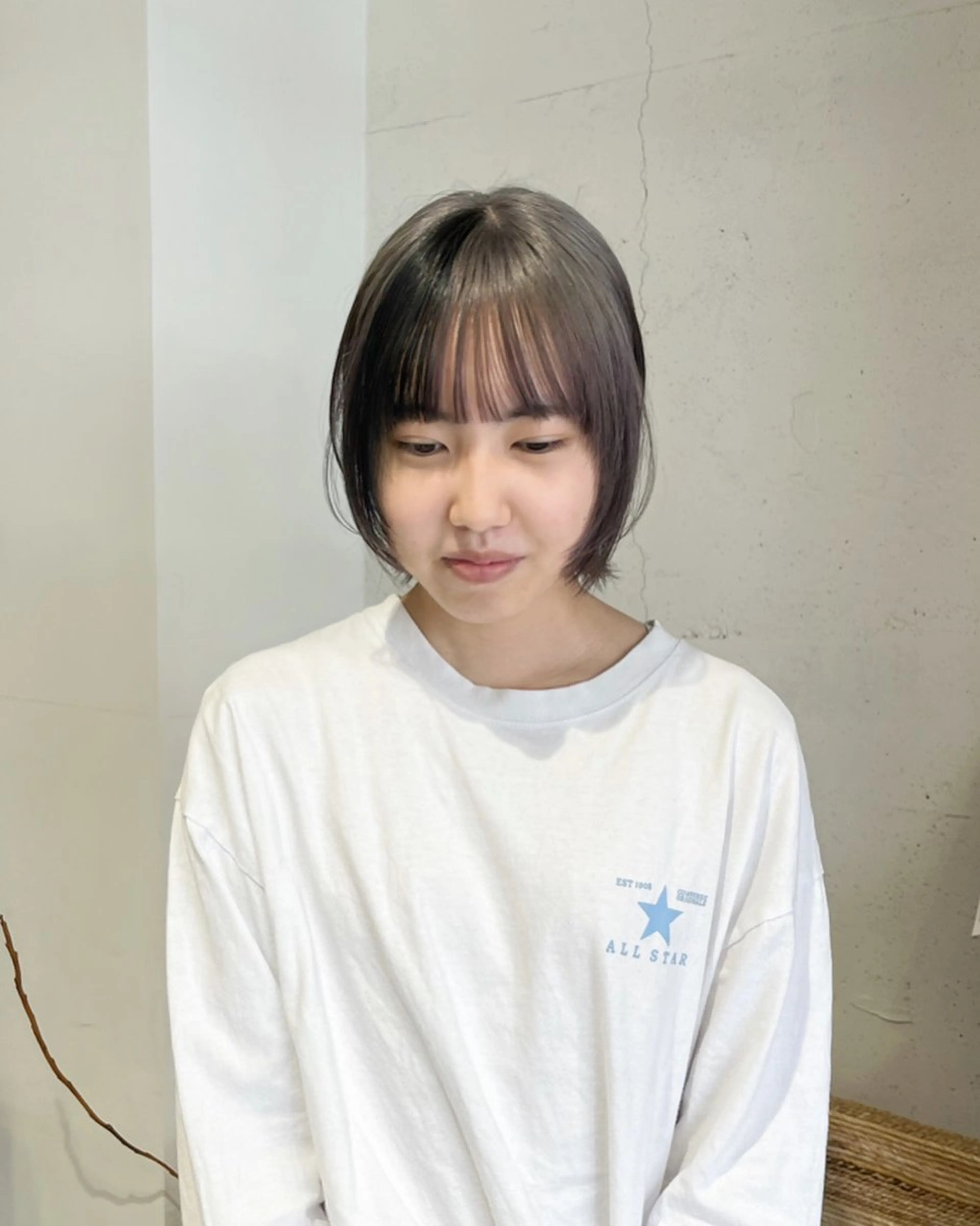 ショート カラー かわい りほのヘアスタイル