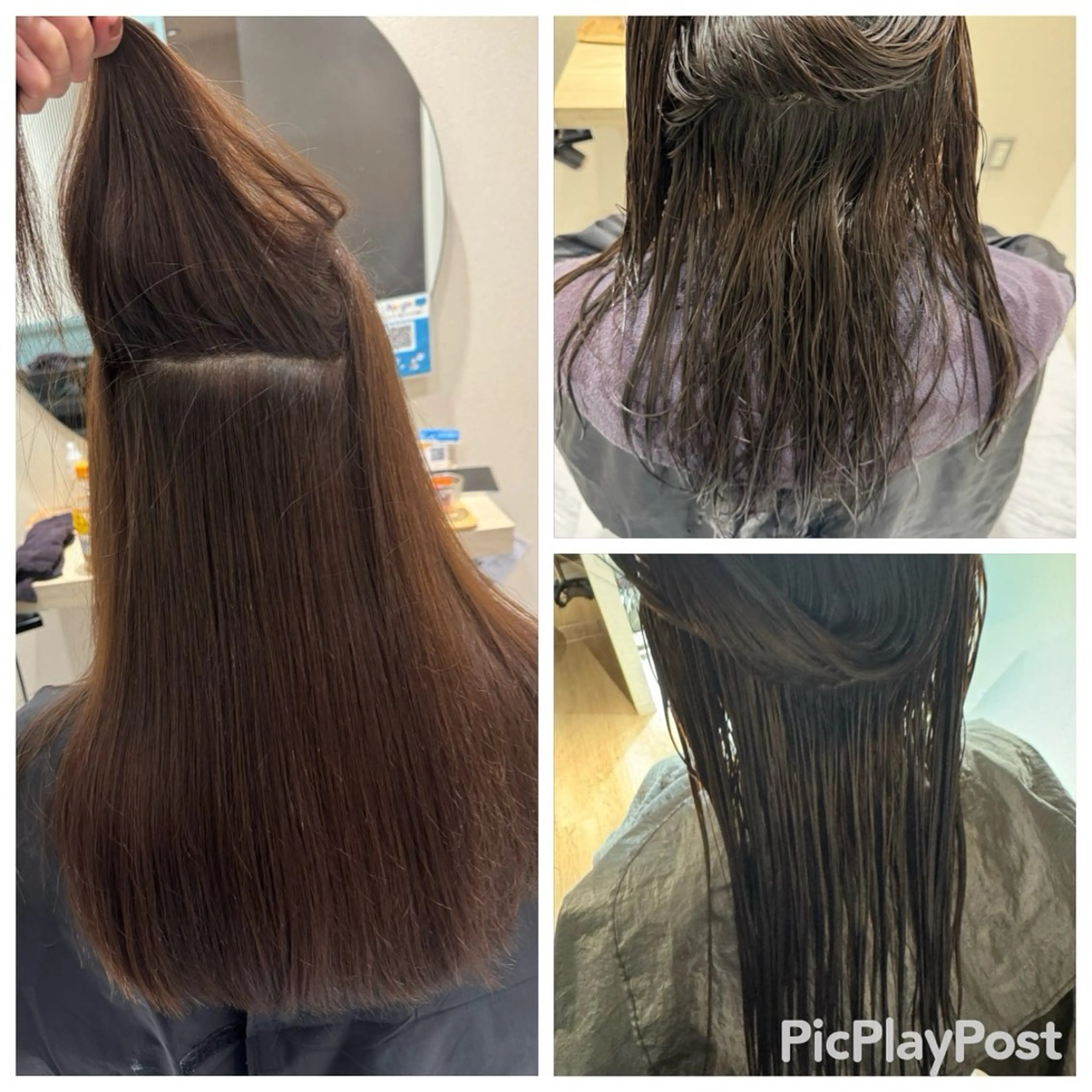 セミロング 縮毛矯正 トリートメント 丹野 圭太のヘアスタイル