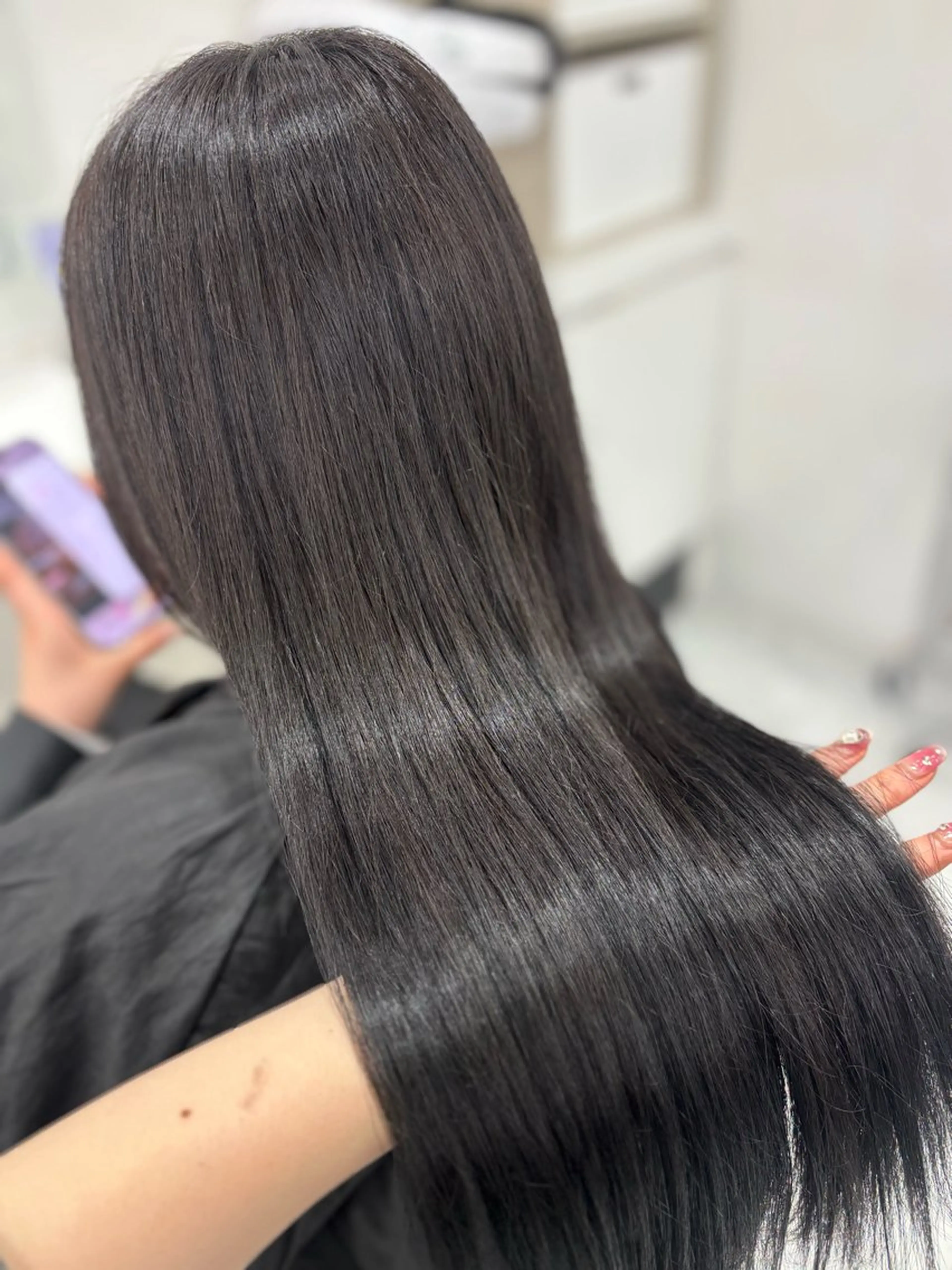 ロング まろっと艶感ブラウン ベージュ🤍まなかのヘアスタイル