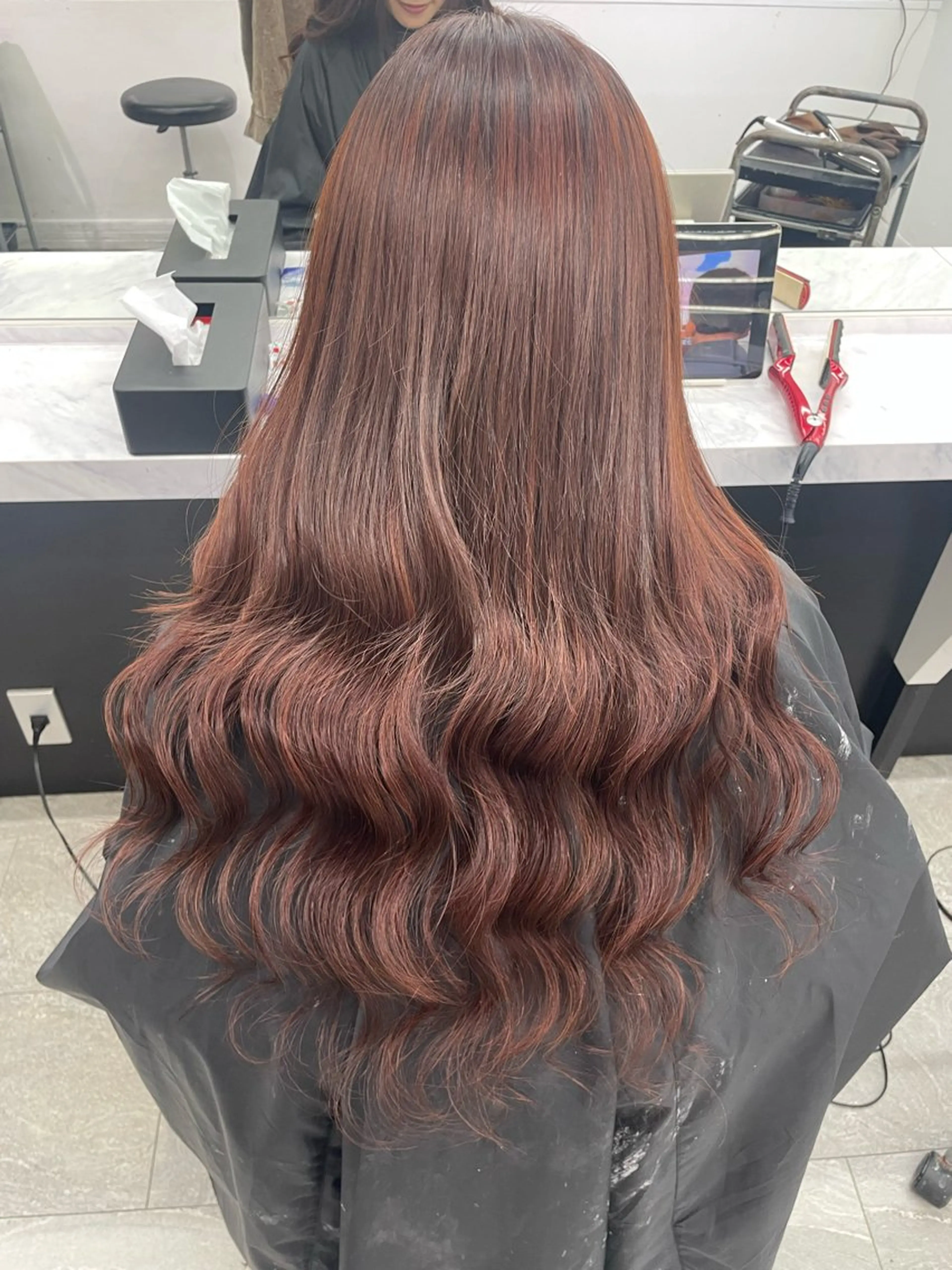 ロング カラー ヘアカラー エクステ ハイトーンカラーエク ステ🌺RENA🌺のヘアスタイル