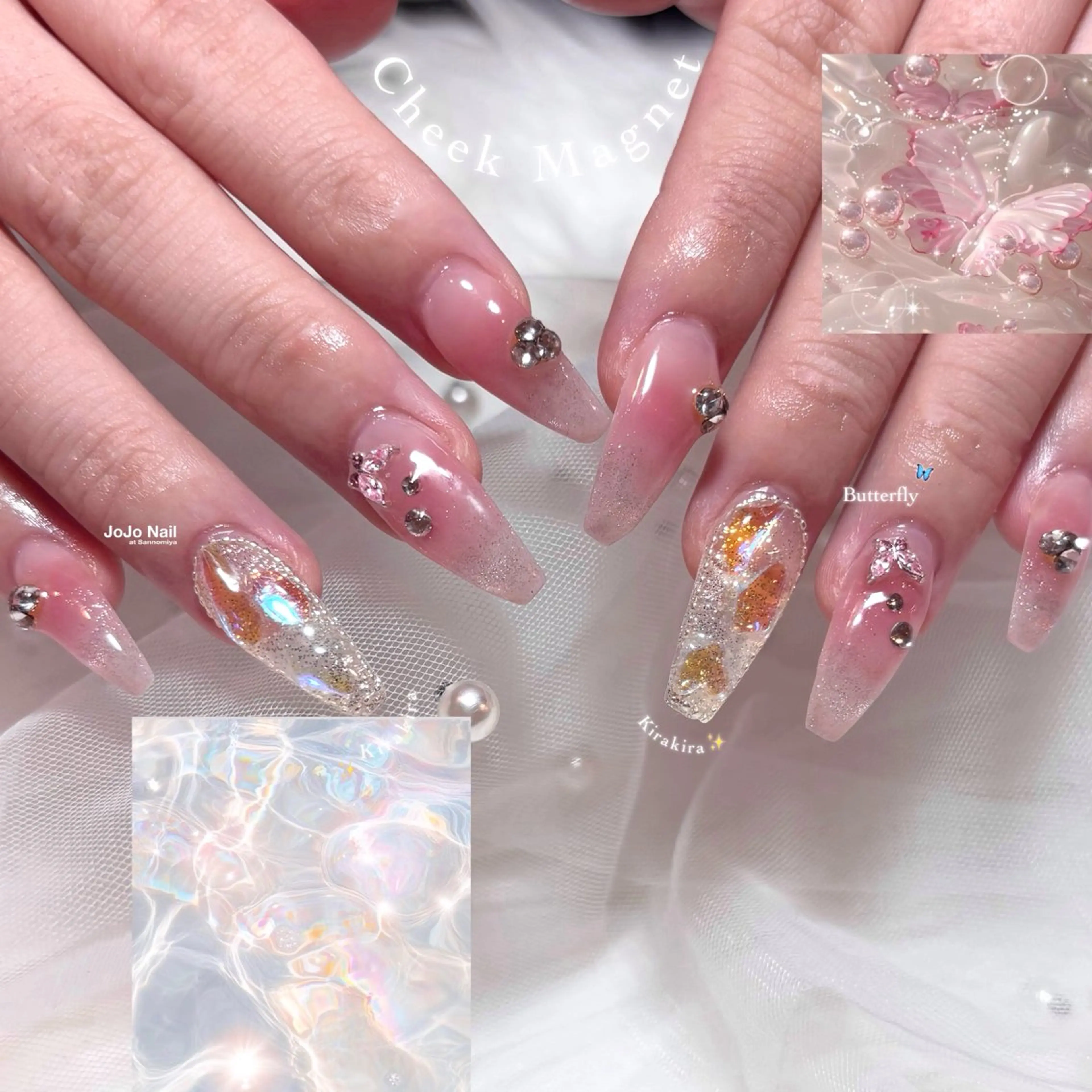 ネイル オーロラネイル ハンドネイル SERINA.K /JOJO@三宮のネイルデザイン
