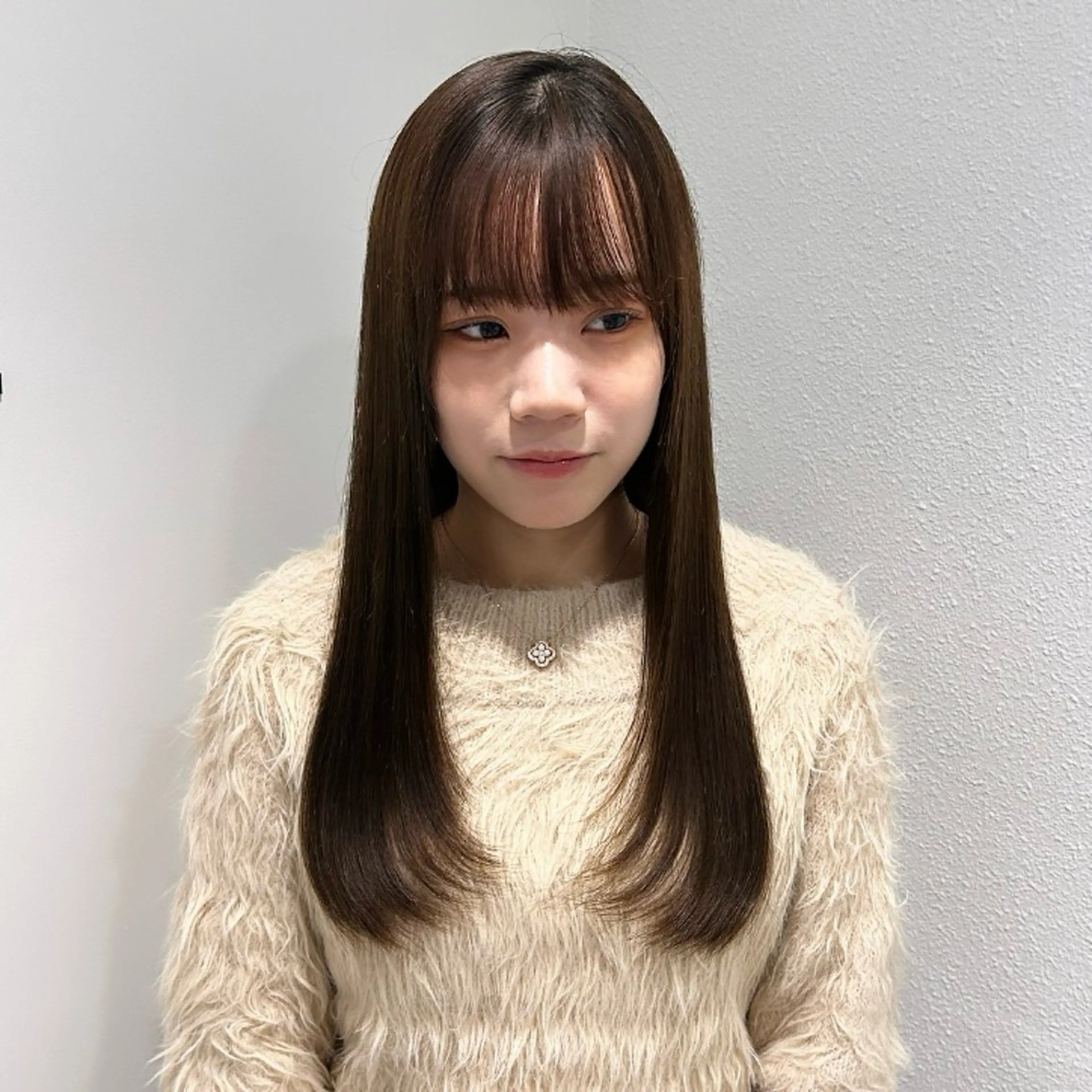 ロング レイヤーカット ロング カット ヘアカラー トリートメント ヘアセット/ミニボブ /レイヤー 山田寛菜のヘアスタイル