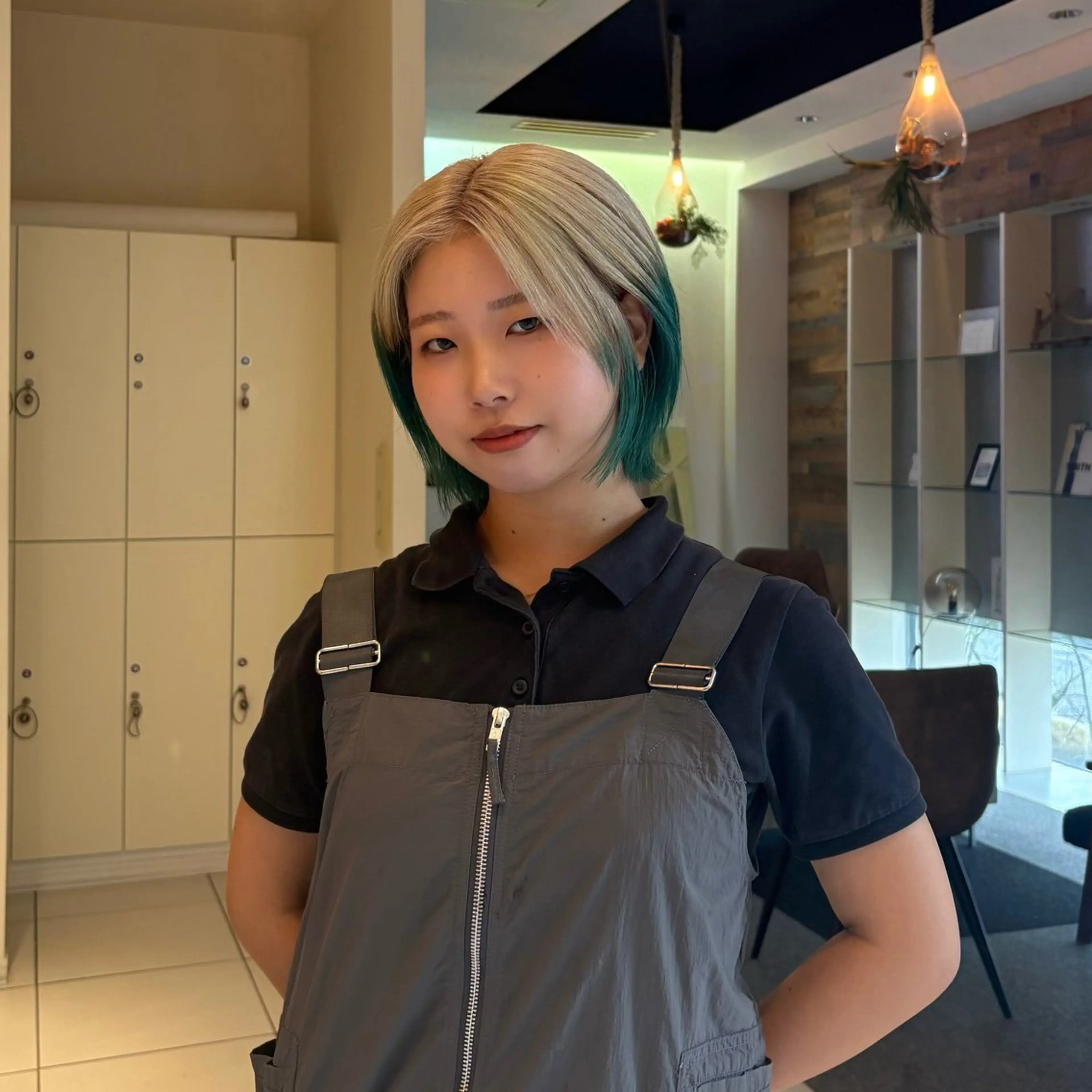 ミディアム カラー ハイトーン/ 髪質改善/ヒロタリカのヘアスタイル