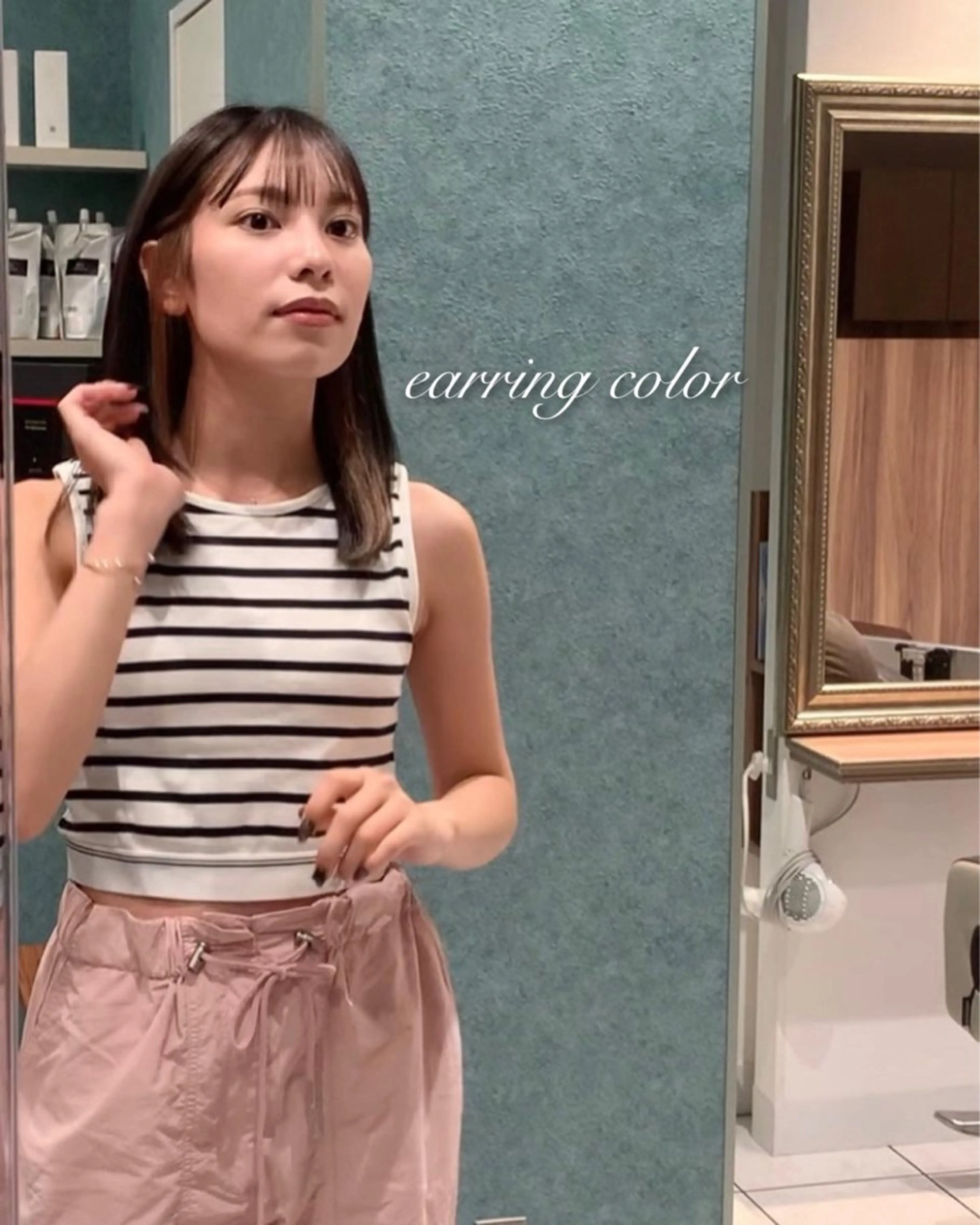 セミロング カット ヘアカラー トリートメント 《褒められる》 透明感カラー/小嶋のヘアスタイル