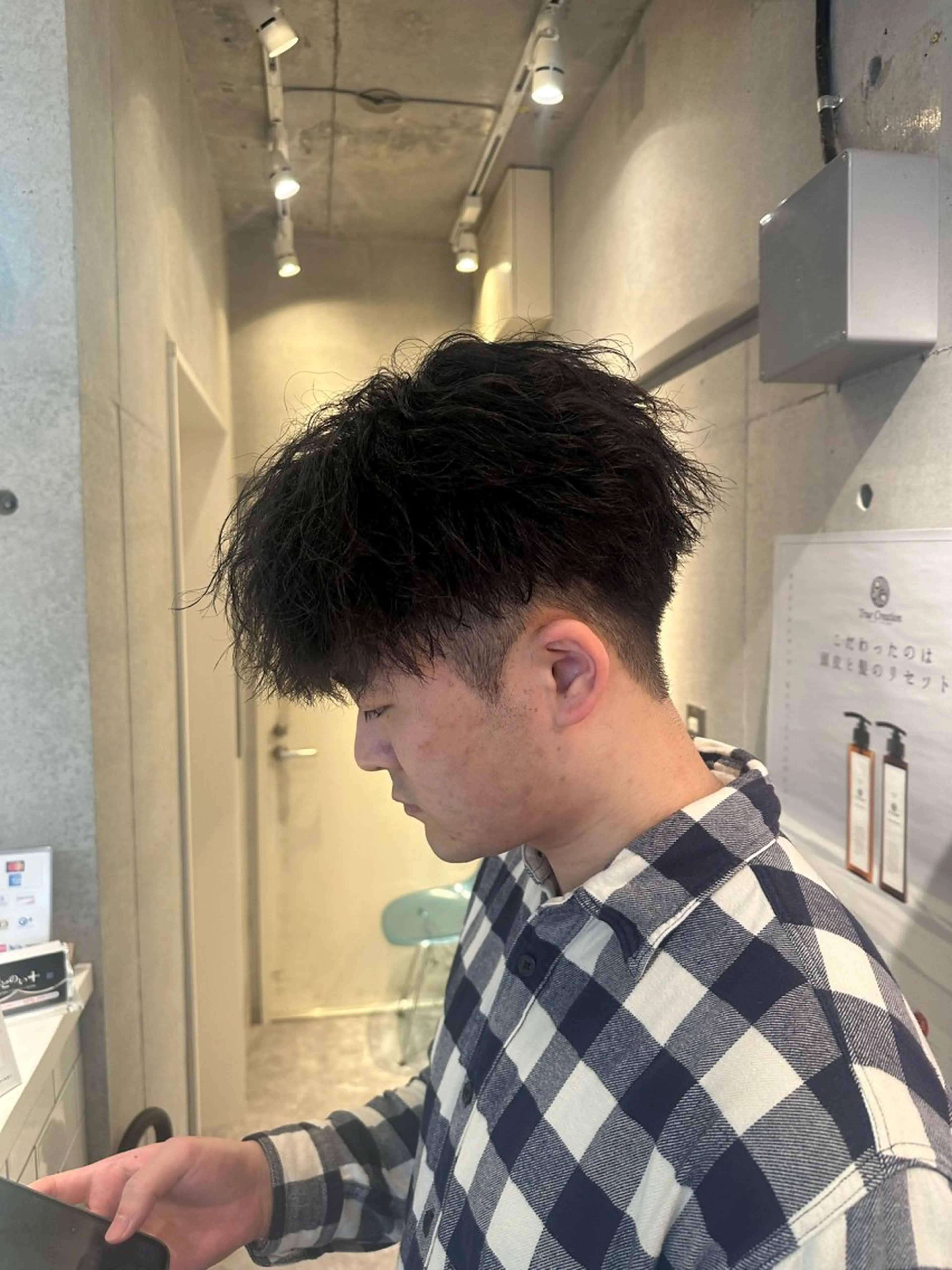 パーマ メンズ カット パーマ 💎メンズカット /フェザー/細野💎のヘアスタイル