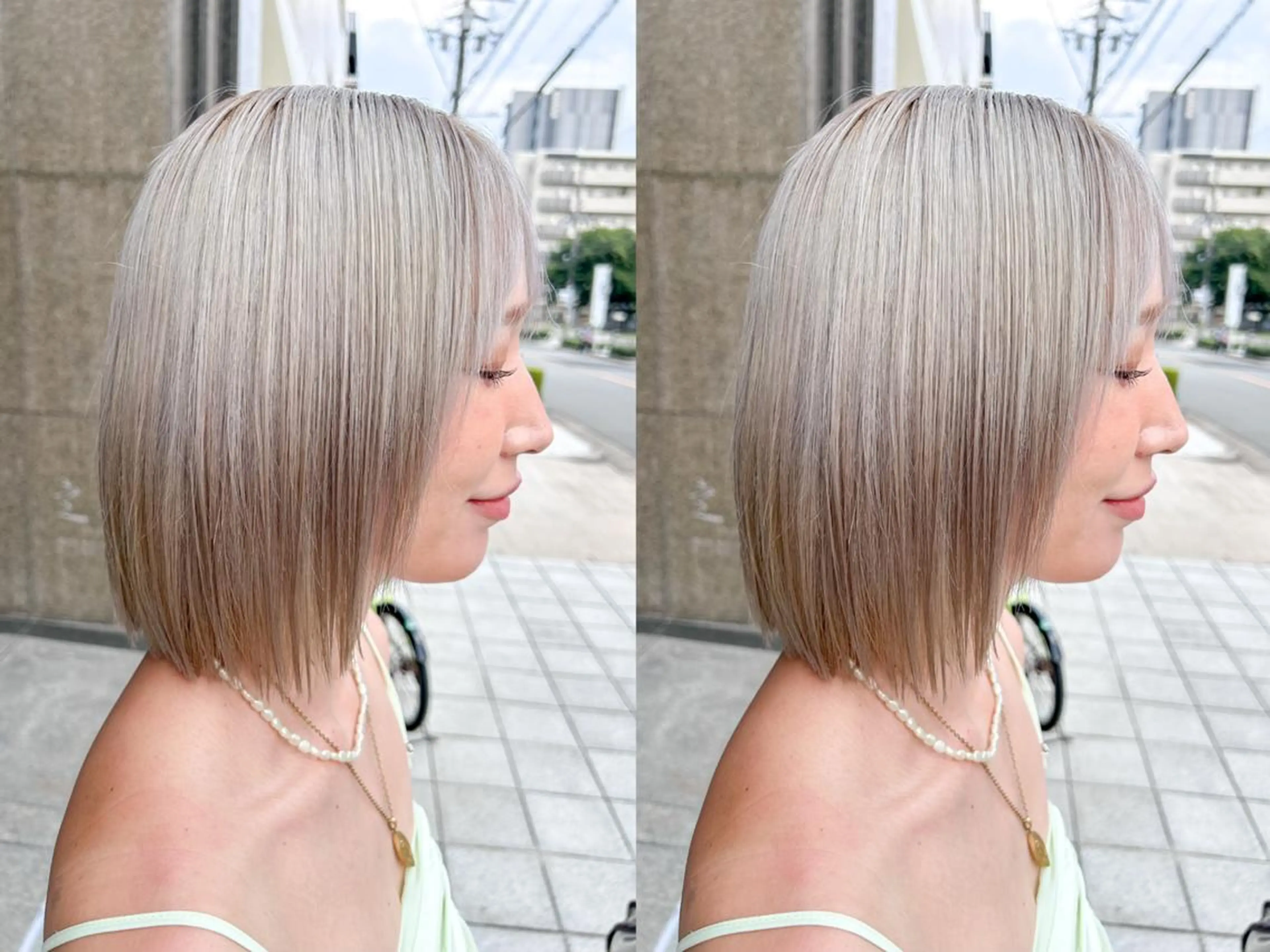 ミディアム sara中谷 哲のヘアスタイル