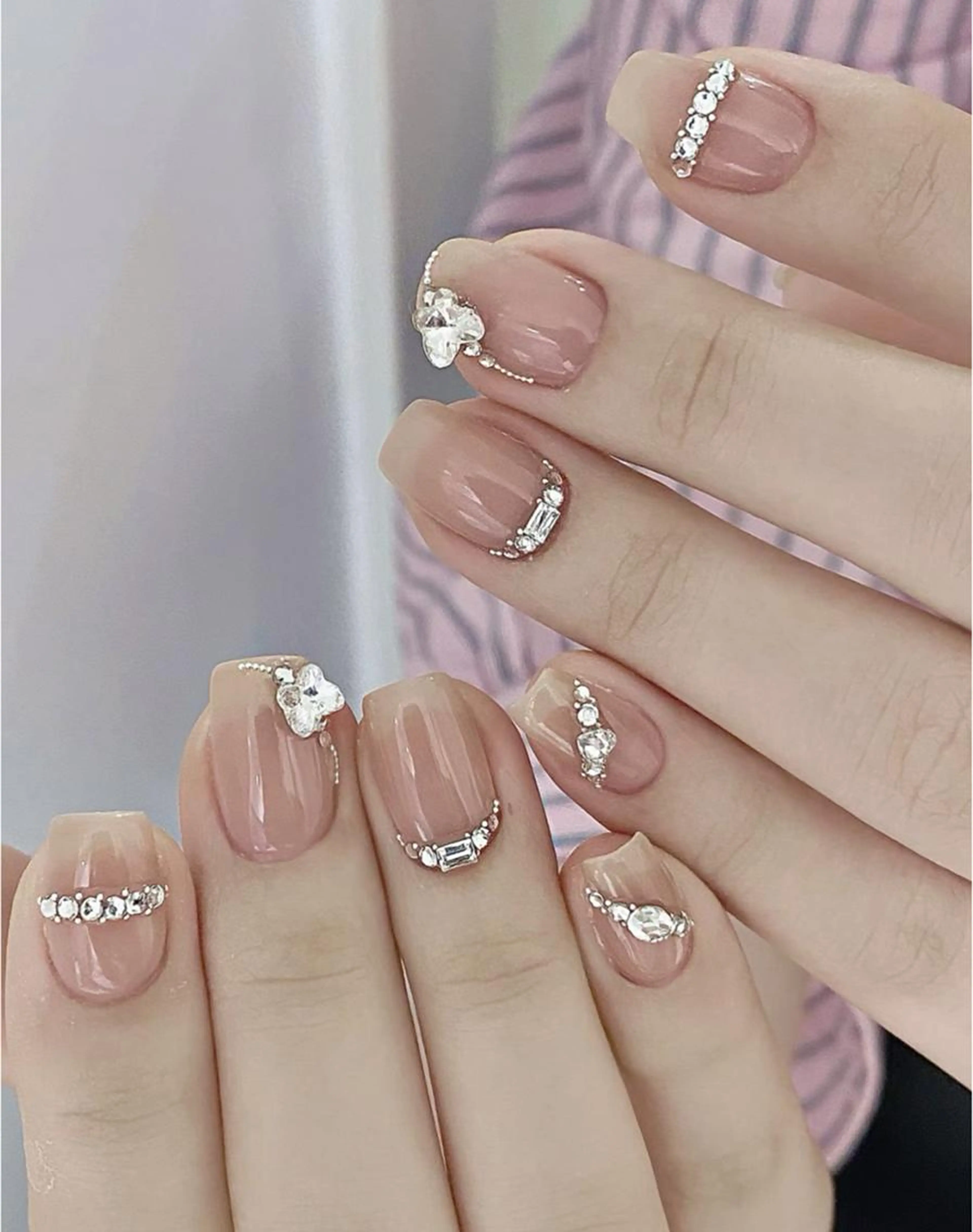 [初回ソフトジェルオフ無料]💎ワンカラー＋パーツつけ放題(10本)💎の写真