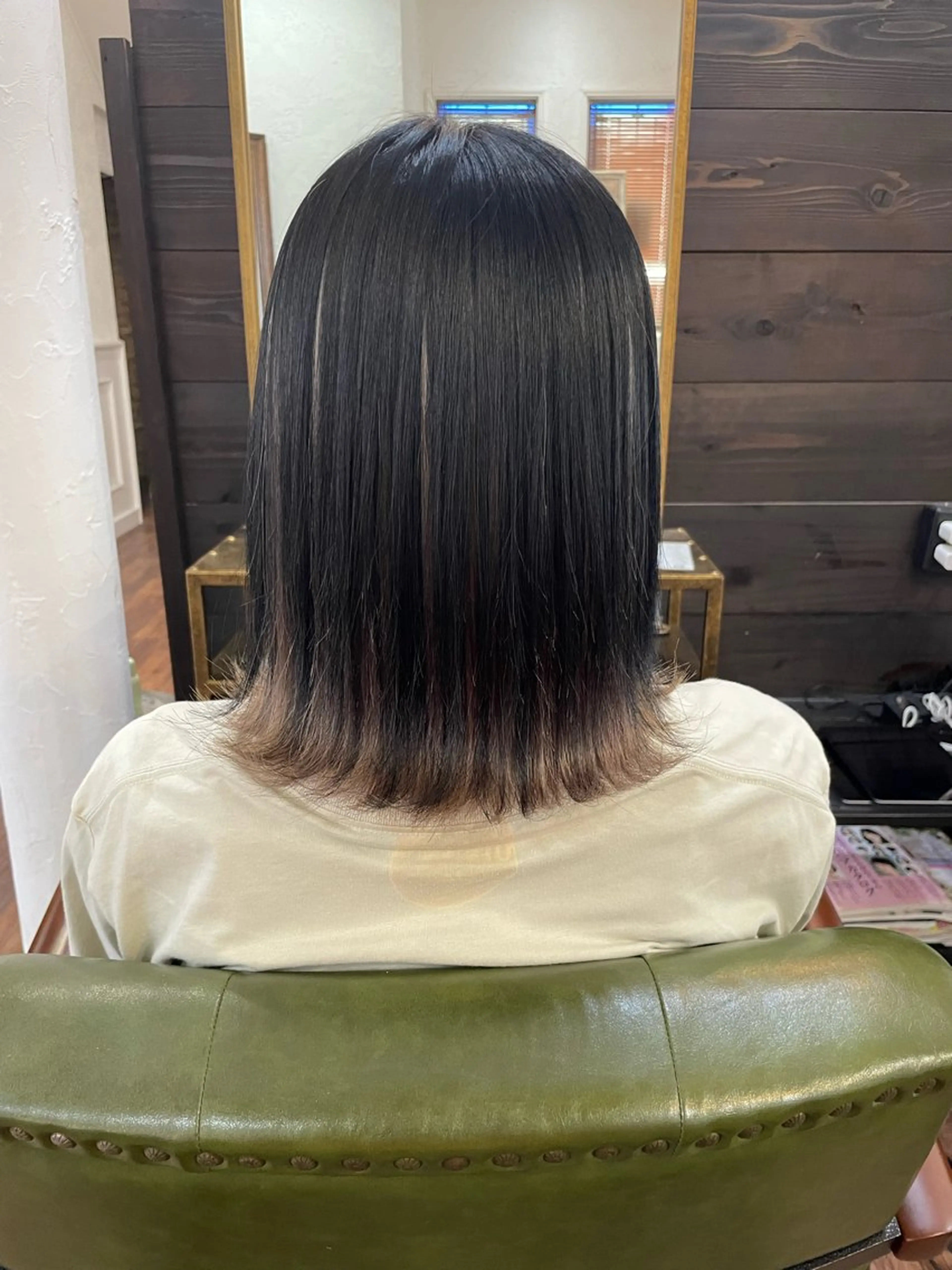 ミディアム ヘアカラー 下林 雅明のヘアスタイル