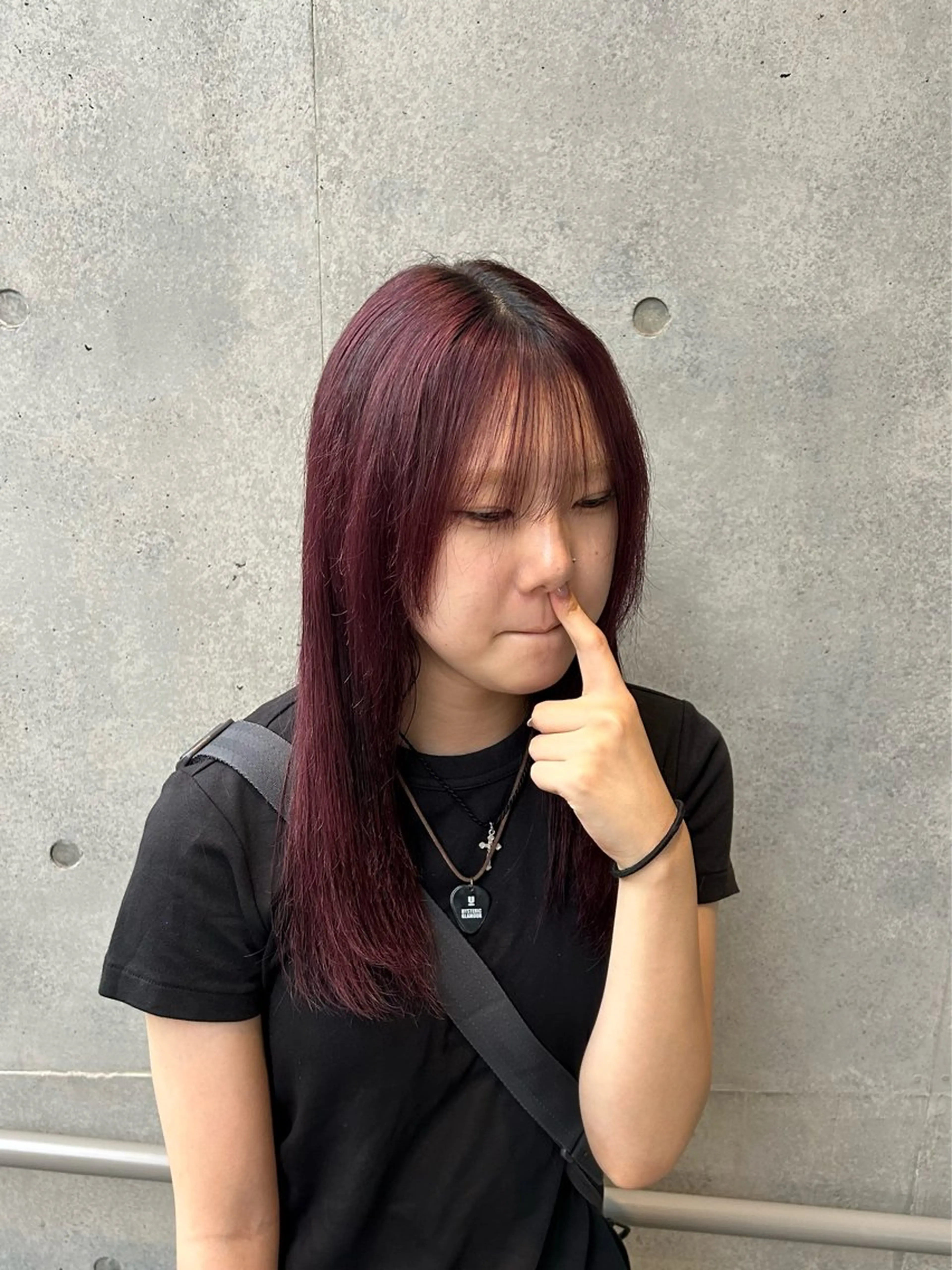 セミロング カラー JOY187inYU1L所属・韓国レイヤー kira🌛のヘアスタイル