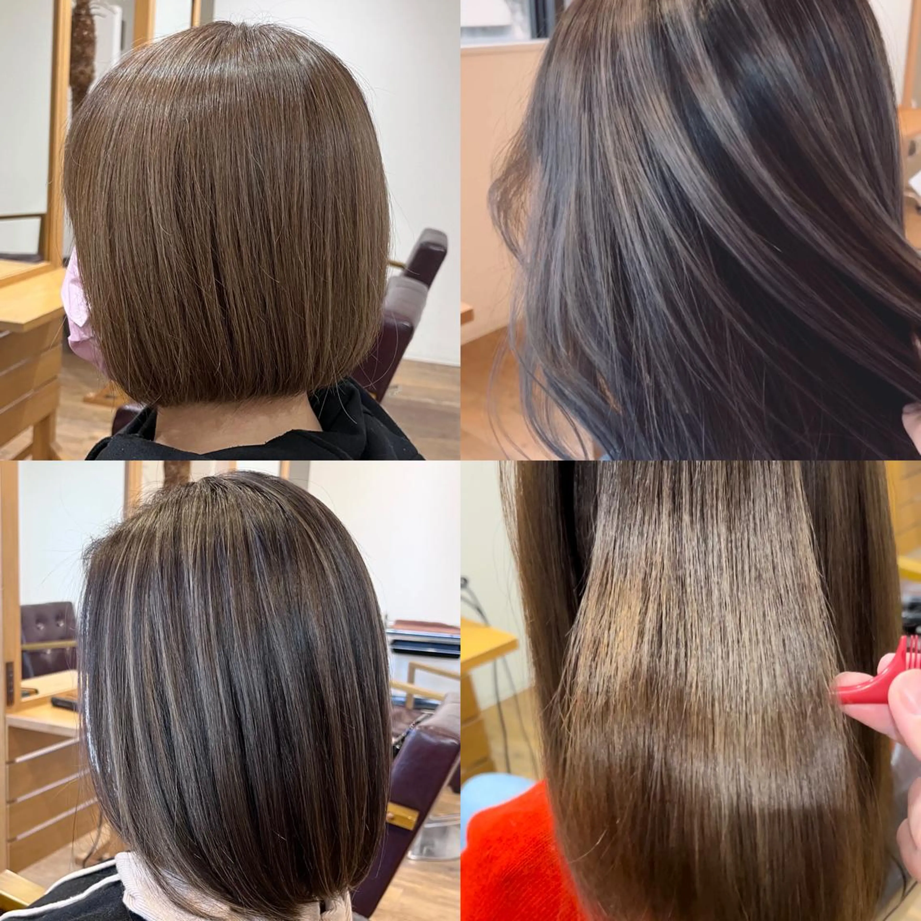 ミディアム カラー パーマ 髪質改善特化KIZU /艶髪研究（京都）のヘアスタイル