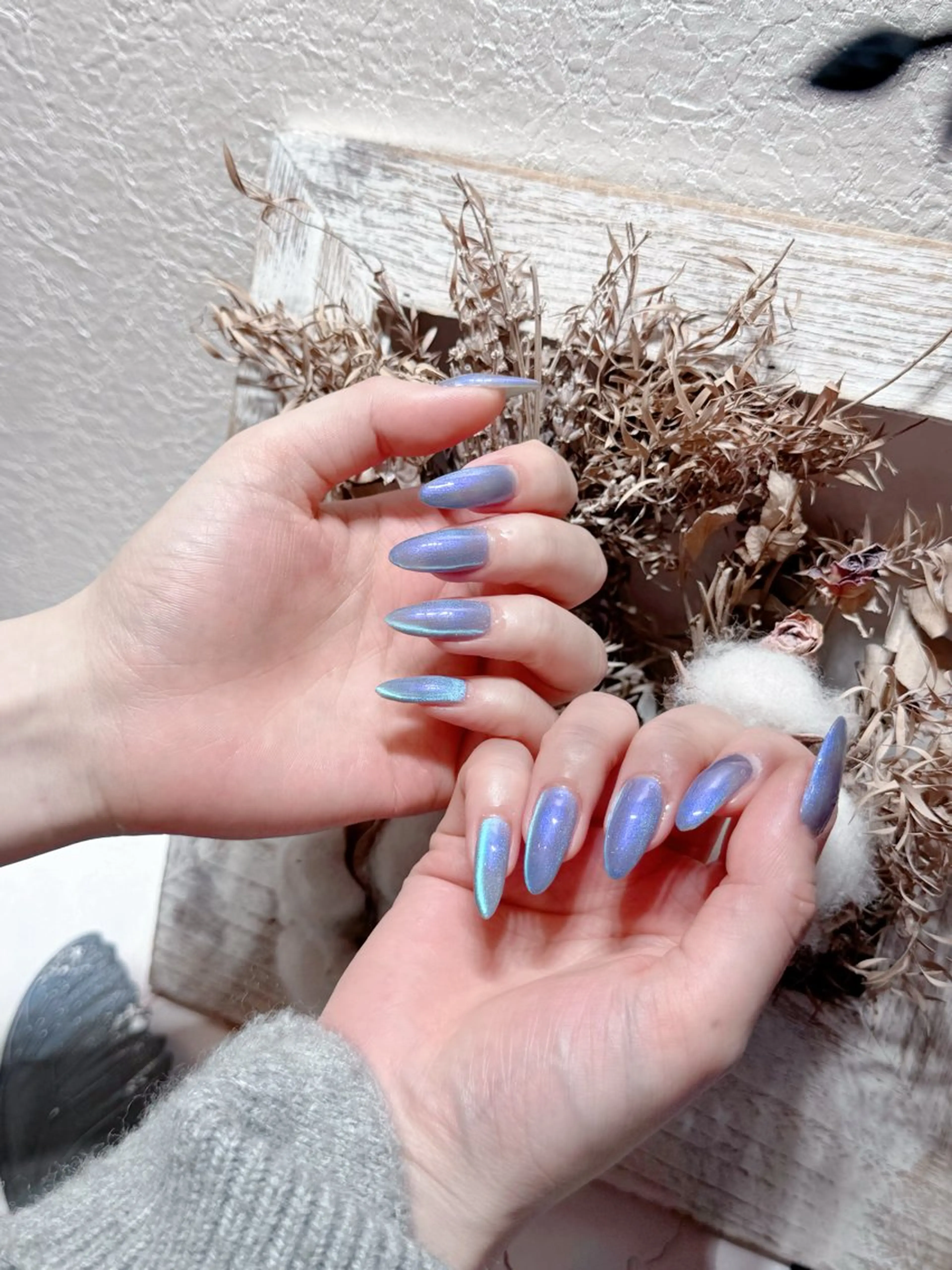 ネイル アートネイル フットネイル ジェルネイル ハート マグネットネイル babarla Nailのネイルデザイン