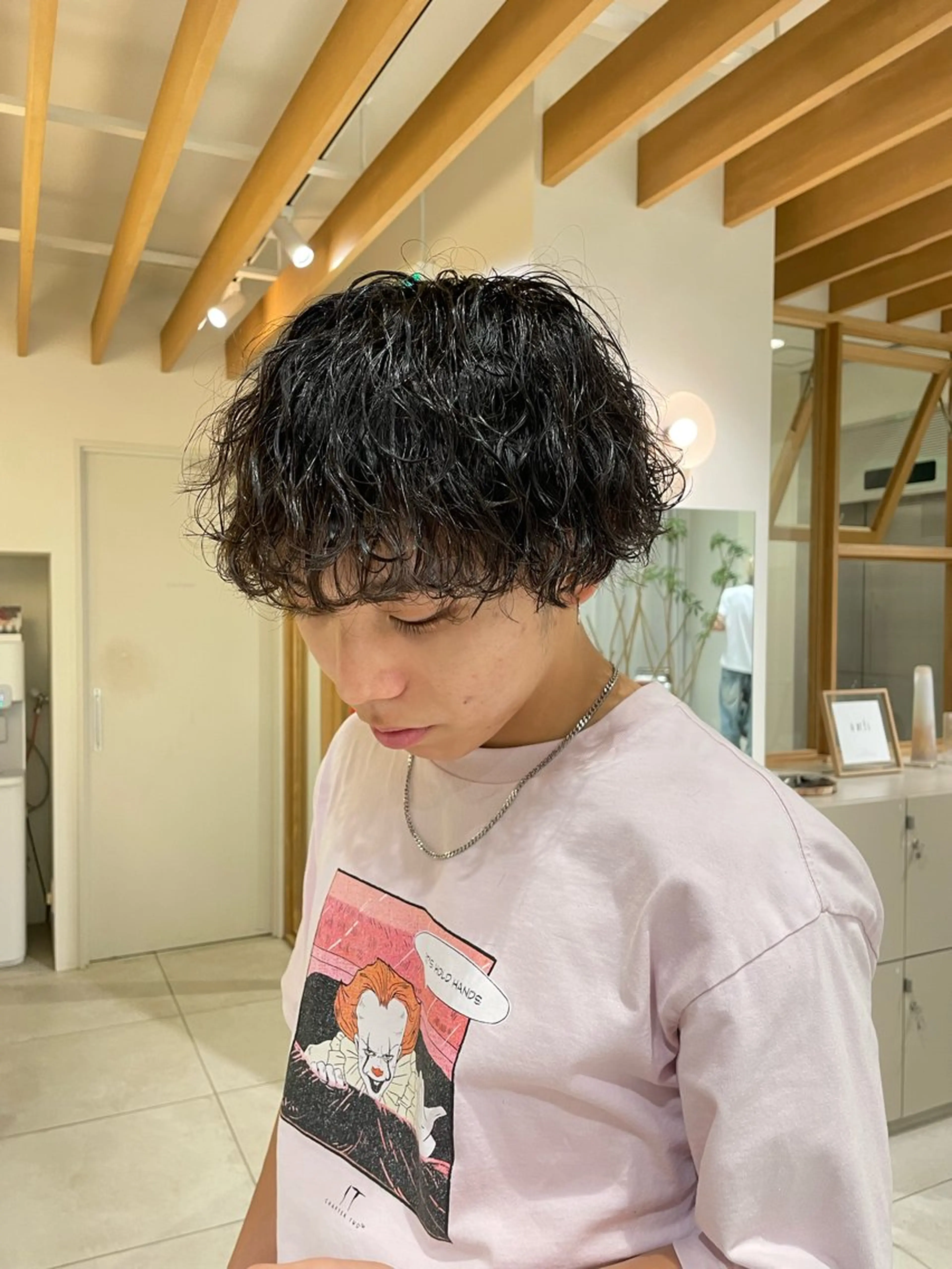 パーマ メンズ メンズパーマ 波巻きパーマ 矢場町/酸性ストレー ト/髪質改善/リオのヘアスタイル